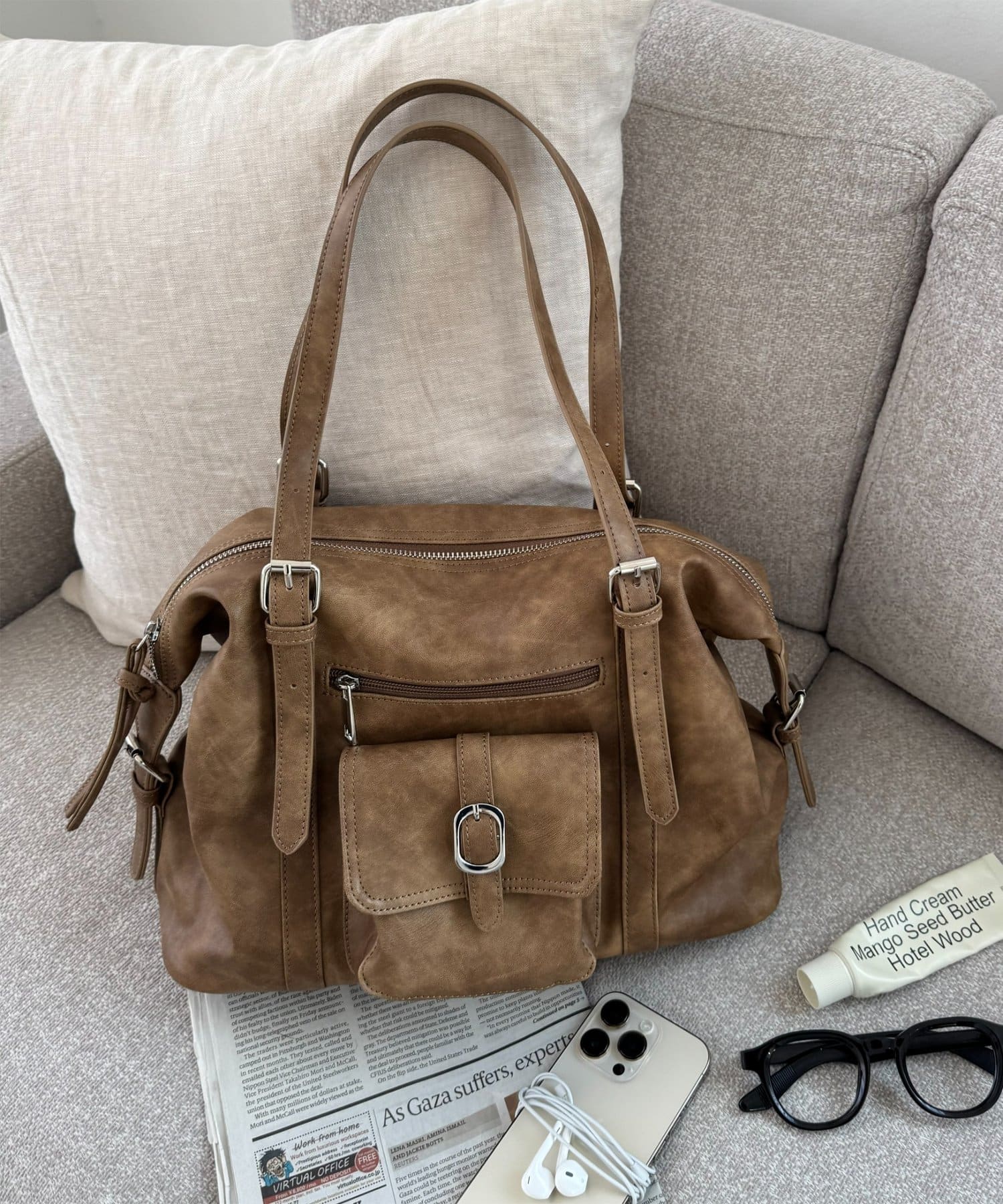 DISCOAT(ディスコート) 【6ポケット/大容量◎】アウトポケットソフトボストン