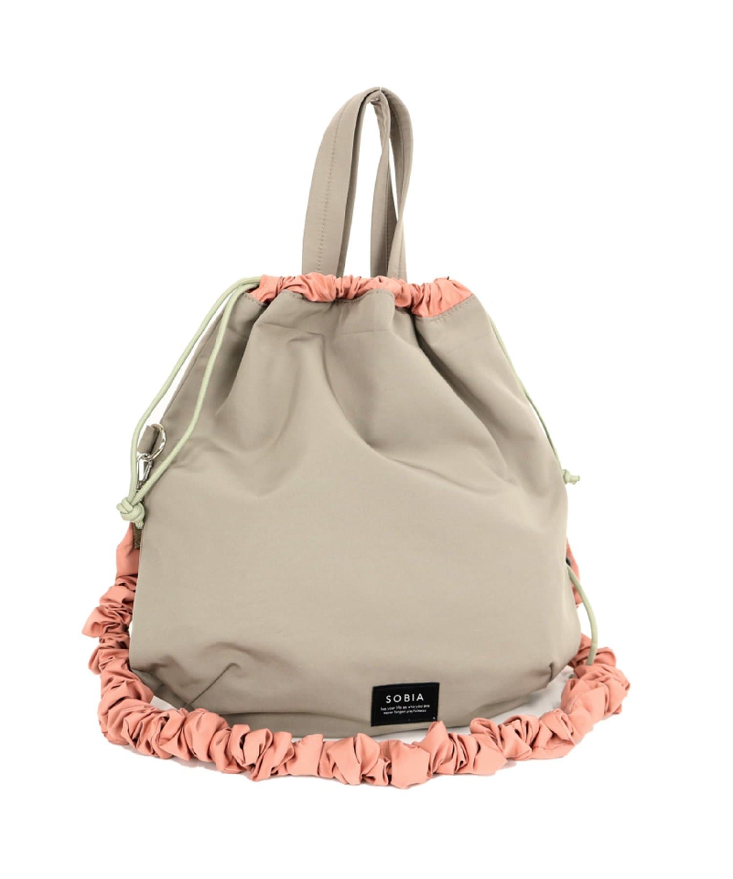 DISCOAT(ディスコート) 【WEB限定】ギャザーストラップショルダーバッグ