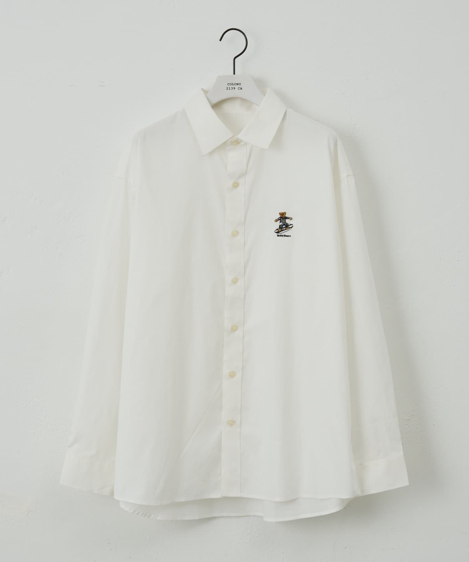 COLONY 2139(コロニー トゥーワンスリーナイン) 【ConVenir】 サーフィンテディベアワンポイント刺繍シャツ