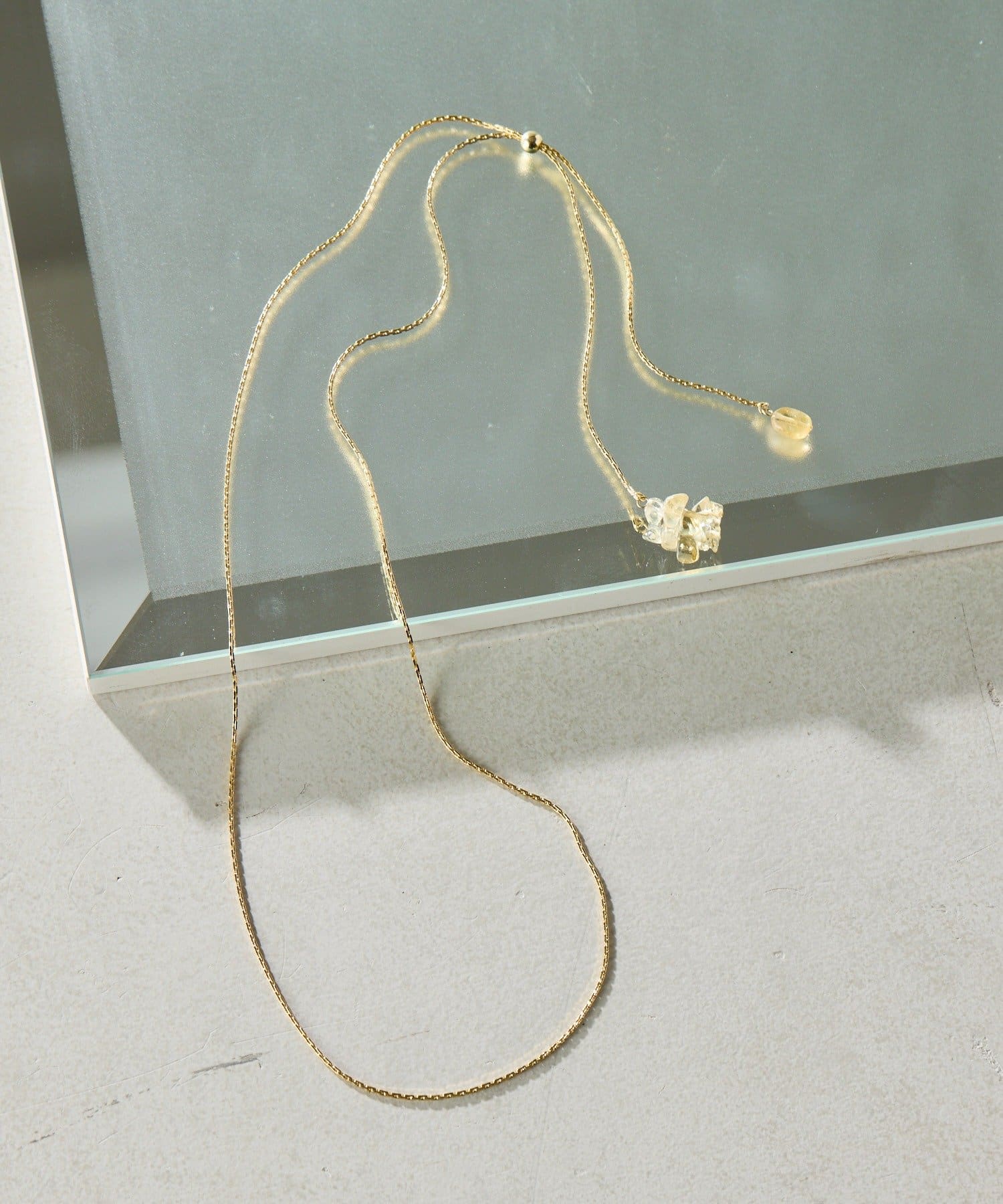 COLLAGE GALLARDAGALANTE(コラージュ ガリャルダガランテ) 【PAPILLONNER/パピヨネ】天然石Y字ネックレス