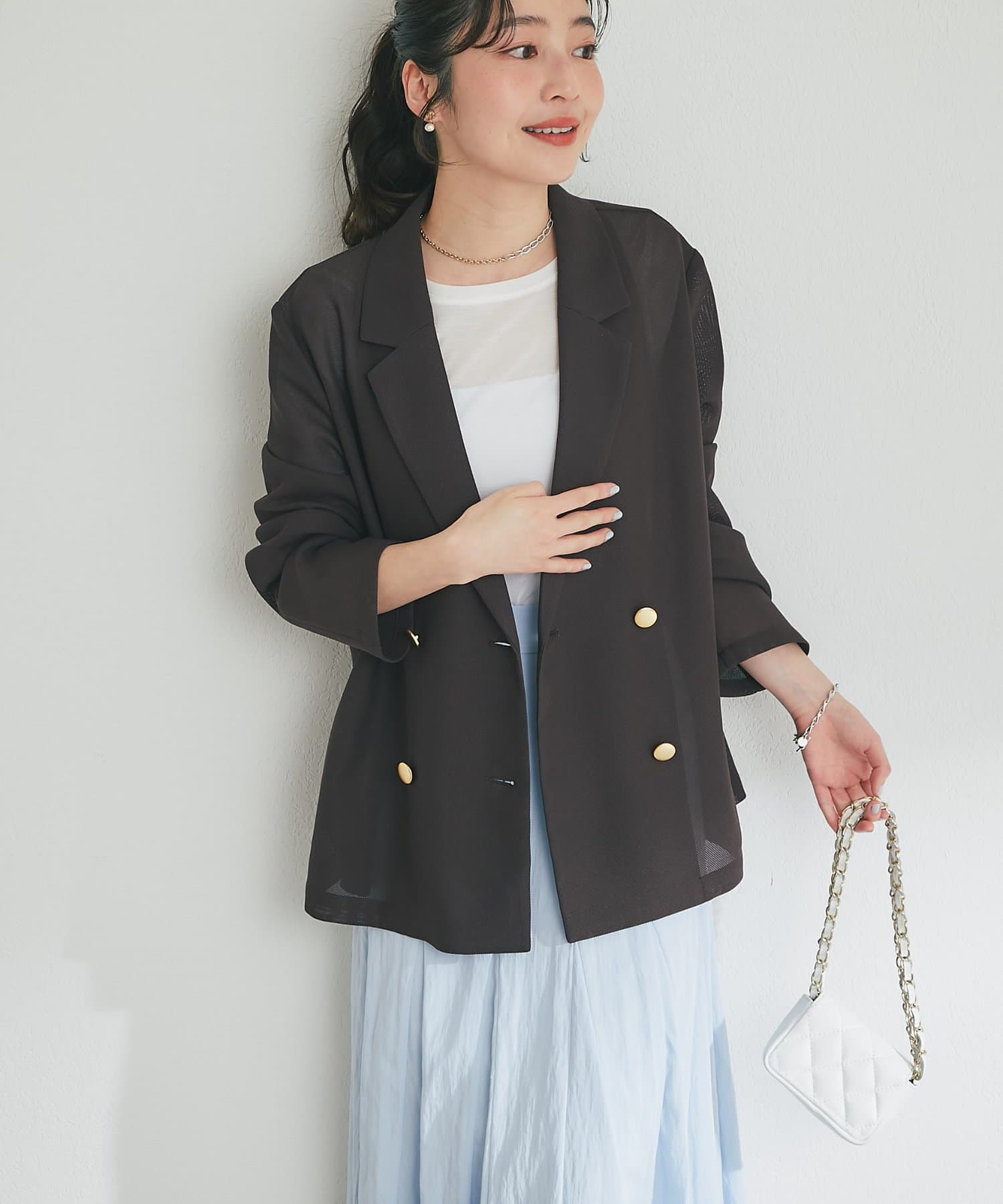 La boutique BonBon(ラブティックボンボン) ライトメッシュジャケット