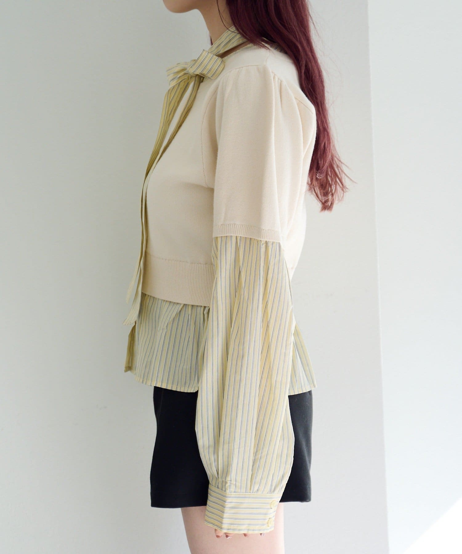 Kastane(カスタネ) 【2.15(日)0:00発売】ドッキングボウタイプルオーバー