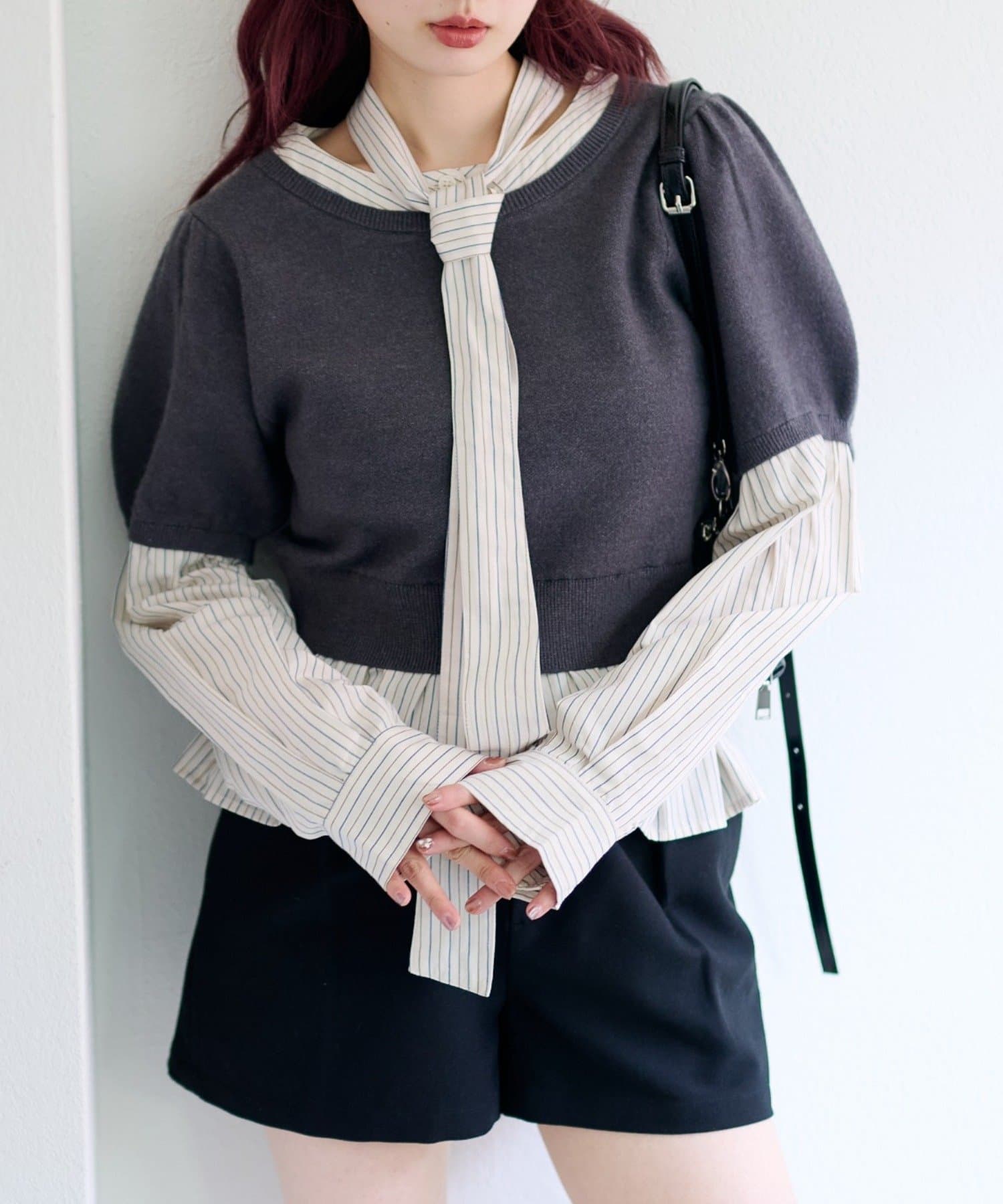 Kastane(カスタネ) 【2.15(日)0:00発売】ドッキングボウタイプルオーバー