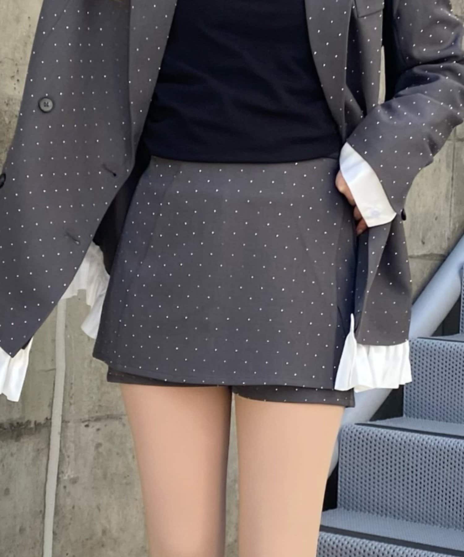 RAY CASSIN(レイカズン) 【SET UPで着られる！】レース付ボックススカパン