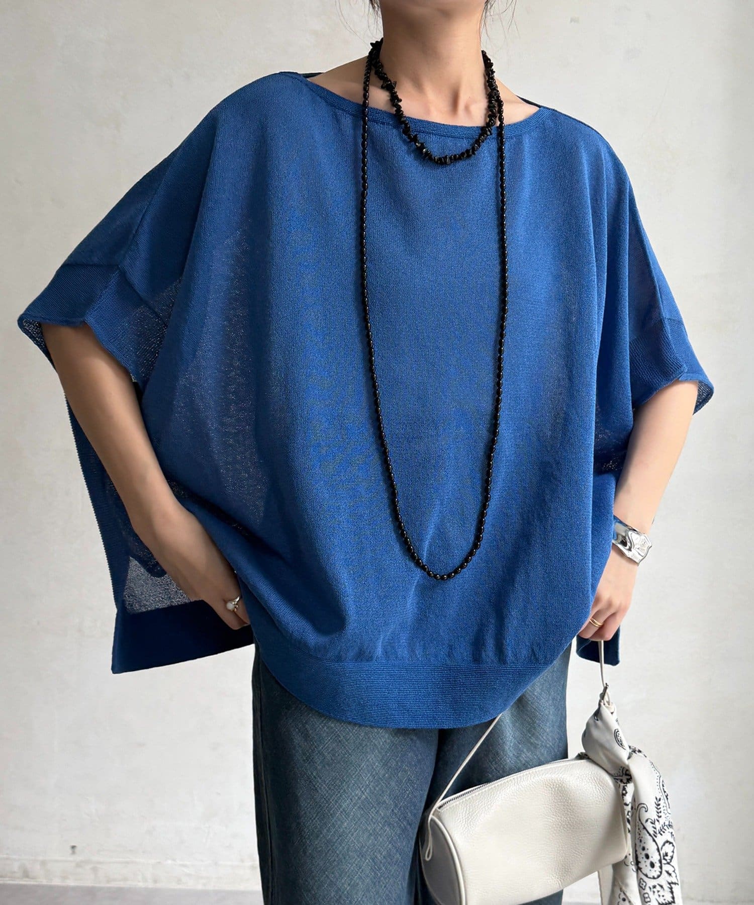 DOUDOU(ドゥドゥ) 和紙ポンチョプルオーバー