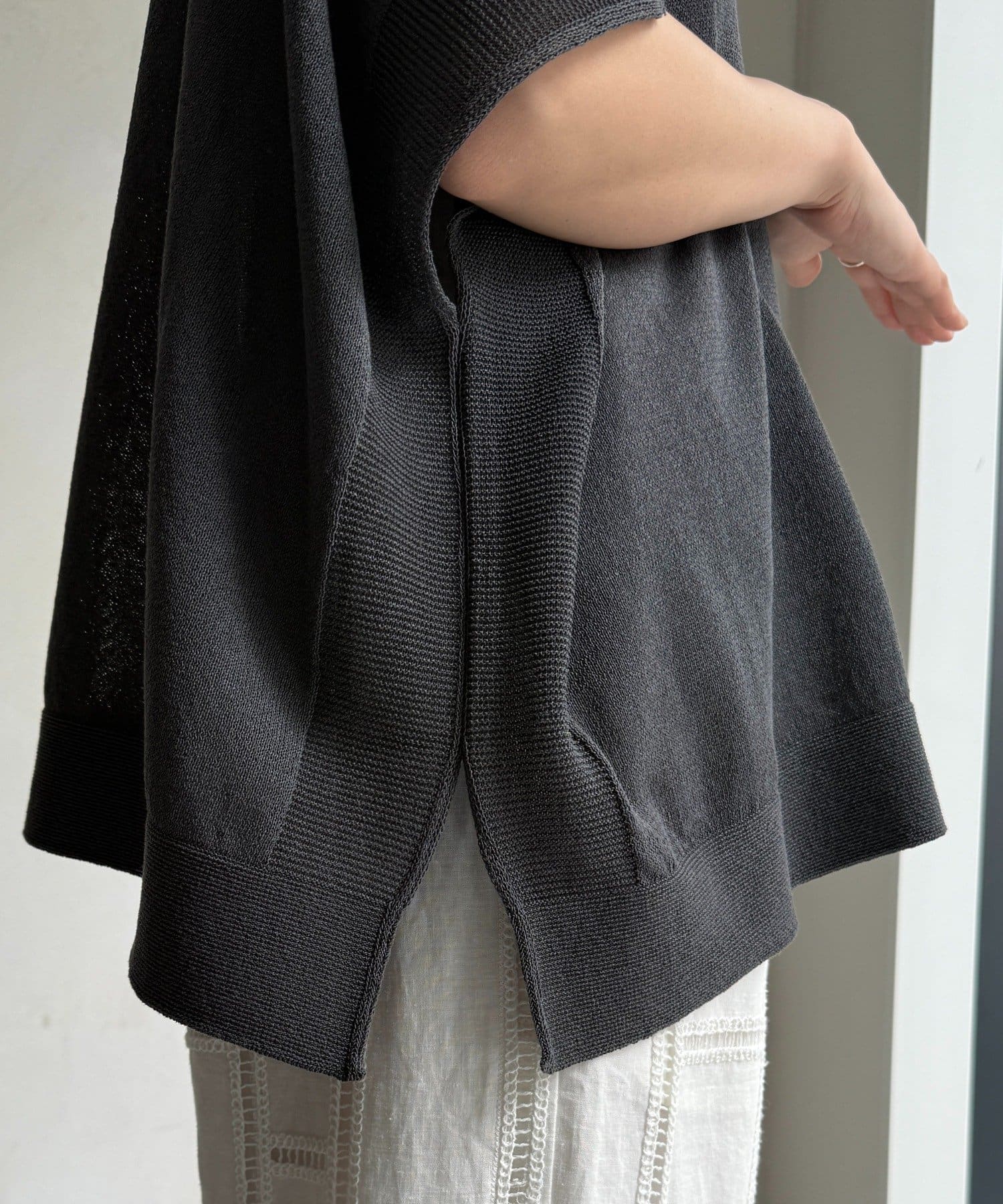 DOUDOU(ドゥドゥ) 和紙ポンチョプルオーバー