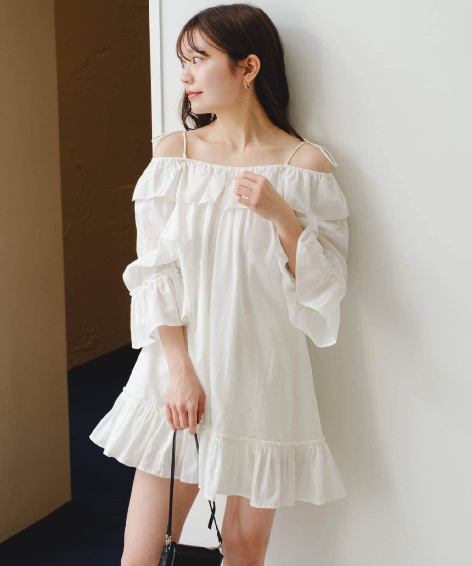 Kastane(カスタネ) 【2.7(土)~2.8(日)ポイントUP開催】バタフライフリルチュニック