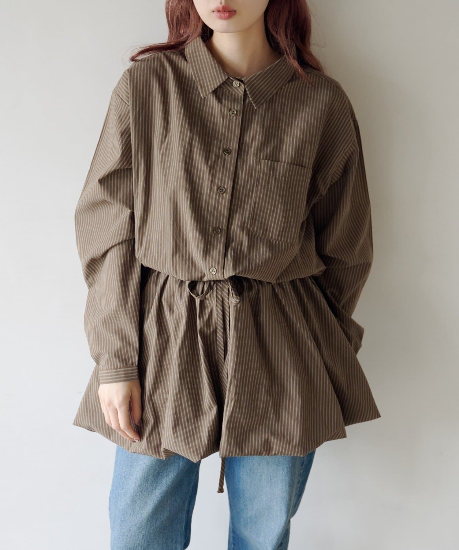 Kastane(カスタネ) 【2.7(土)11:00~2.8(日)ポイントUP開催】バルーンシャツワンピース