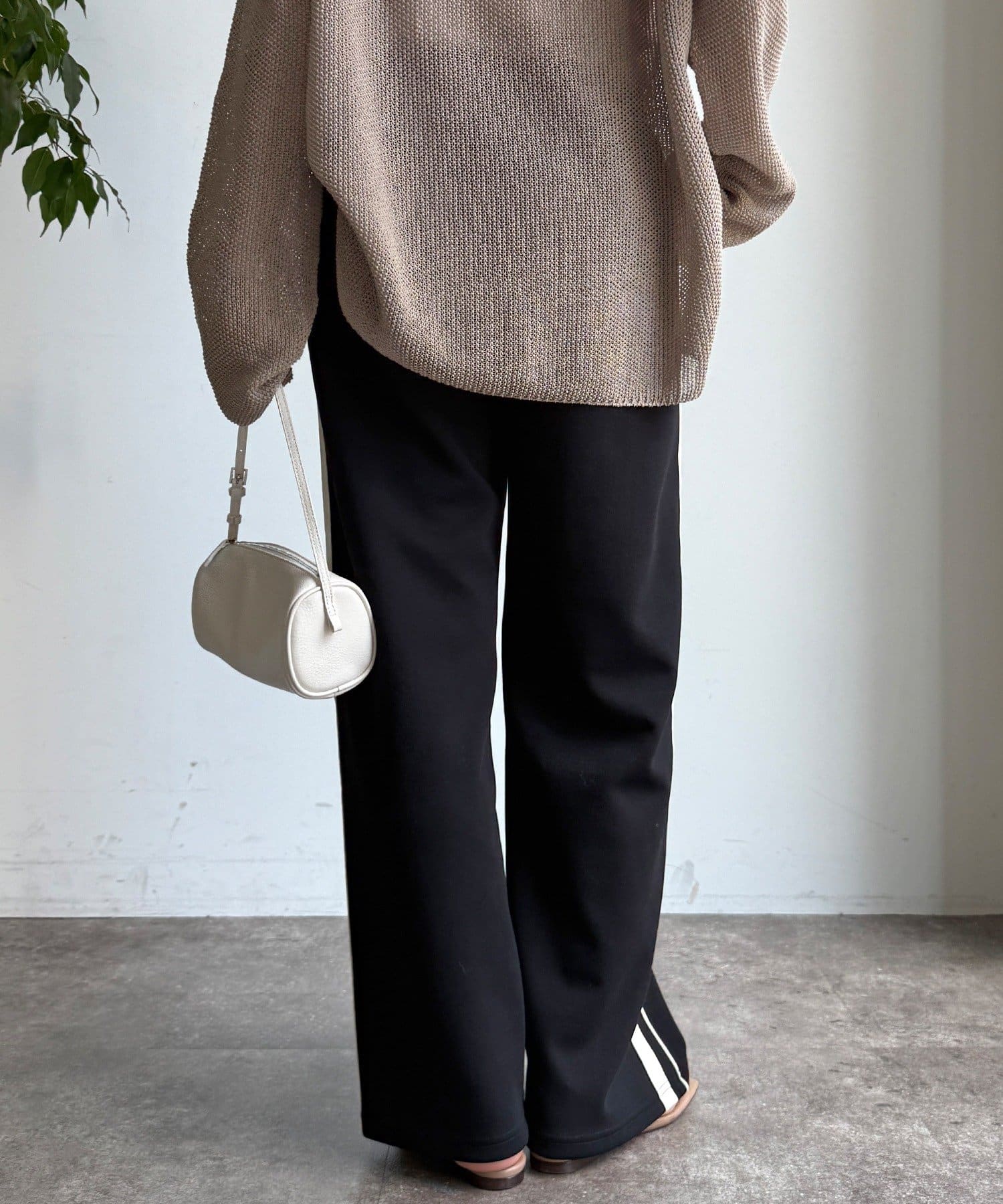 DOUDOU(ドゥドゥ) 【WEB限定】サイドライントラックパンツ