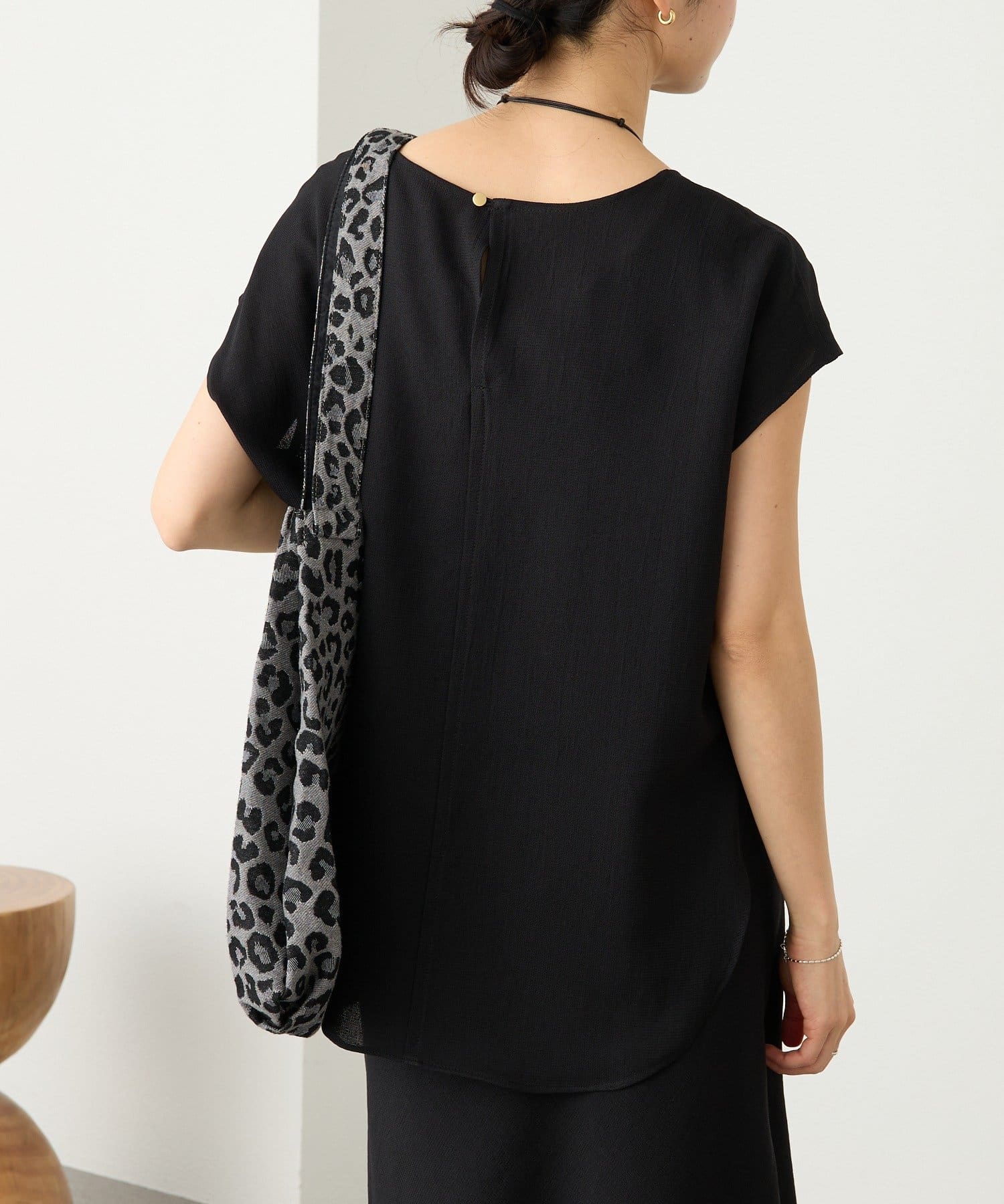 RIVE DROITE(リヴドロワ) 予約【セットアップ着用可能】メッシュフレンチブラウス/5月下旬お届け予定