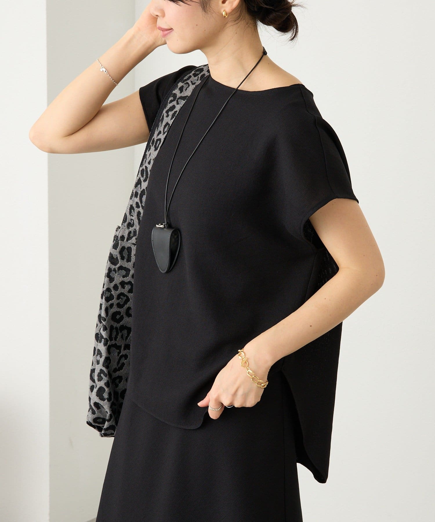 RIVE DROITE(リヴドロワ) 予約【セットアップ着用可能】メッシュフレンチブラウス/5月下旬お届け予定