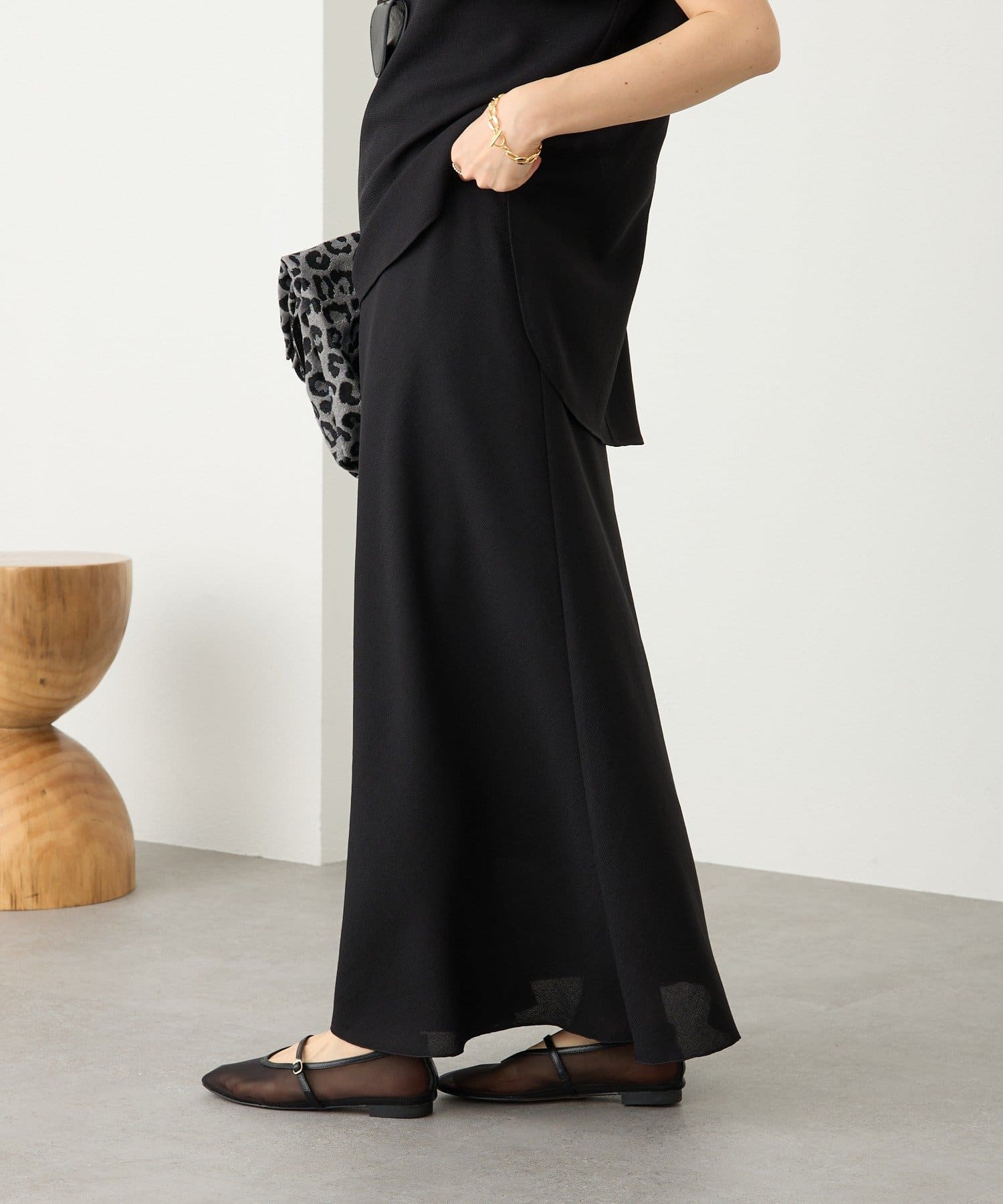 RIVE DROITE(リヴドロワ) 予約【セットアップ着用可能】メッシュバイアススカート/5月下旬お届け予定