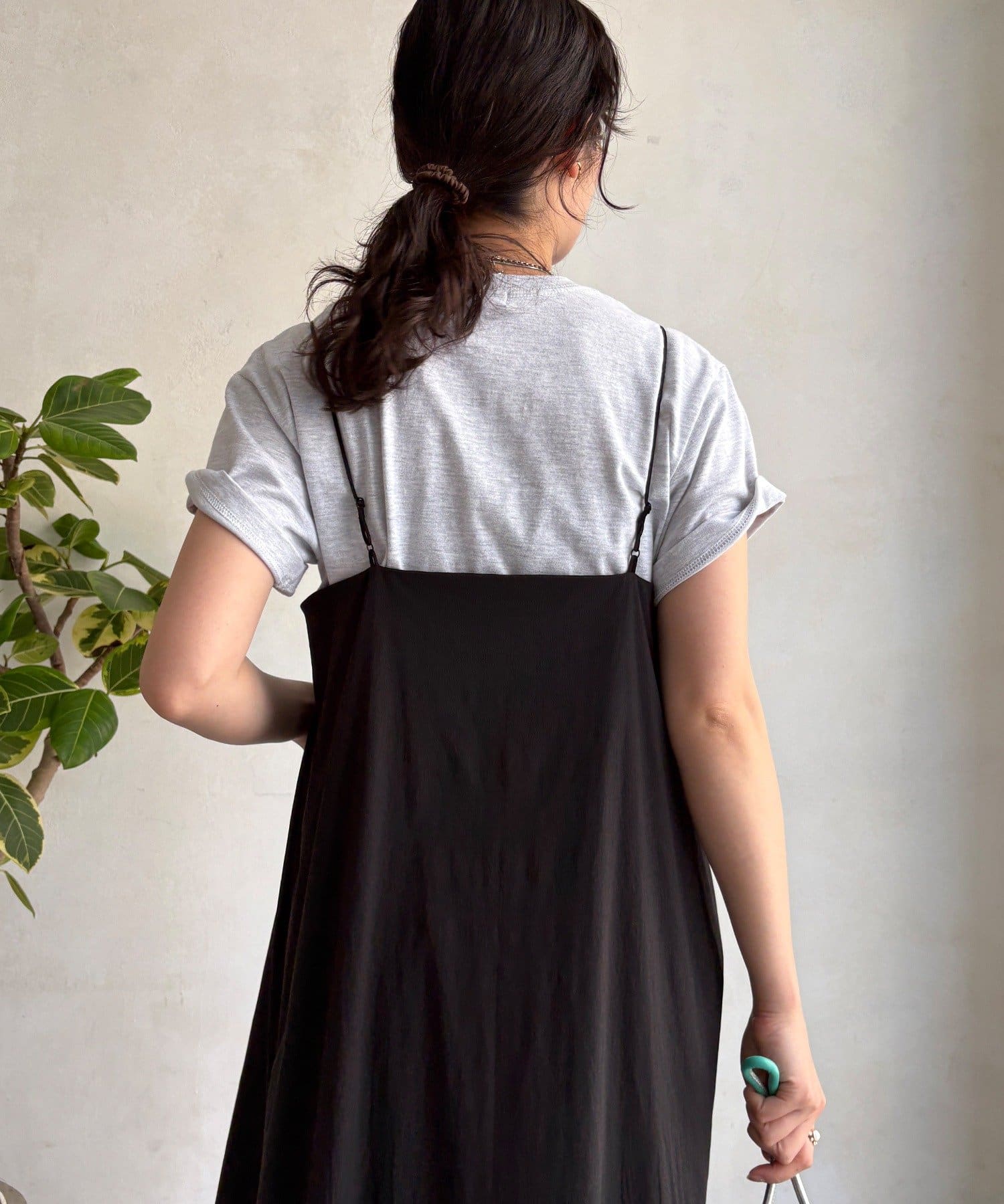 DOUDOU(ドゥドゥ) 【インフルエンサー SAKURA企画】裾ギャザー切替キャミワンピース