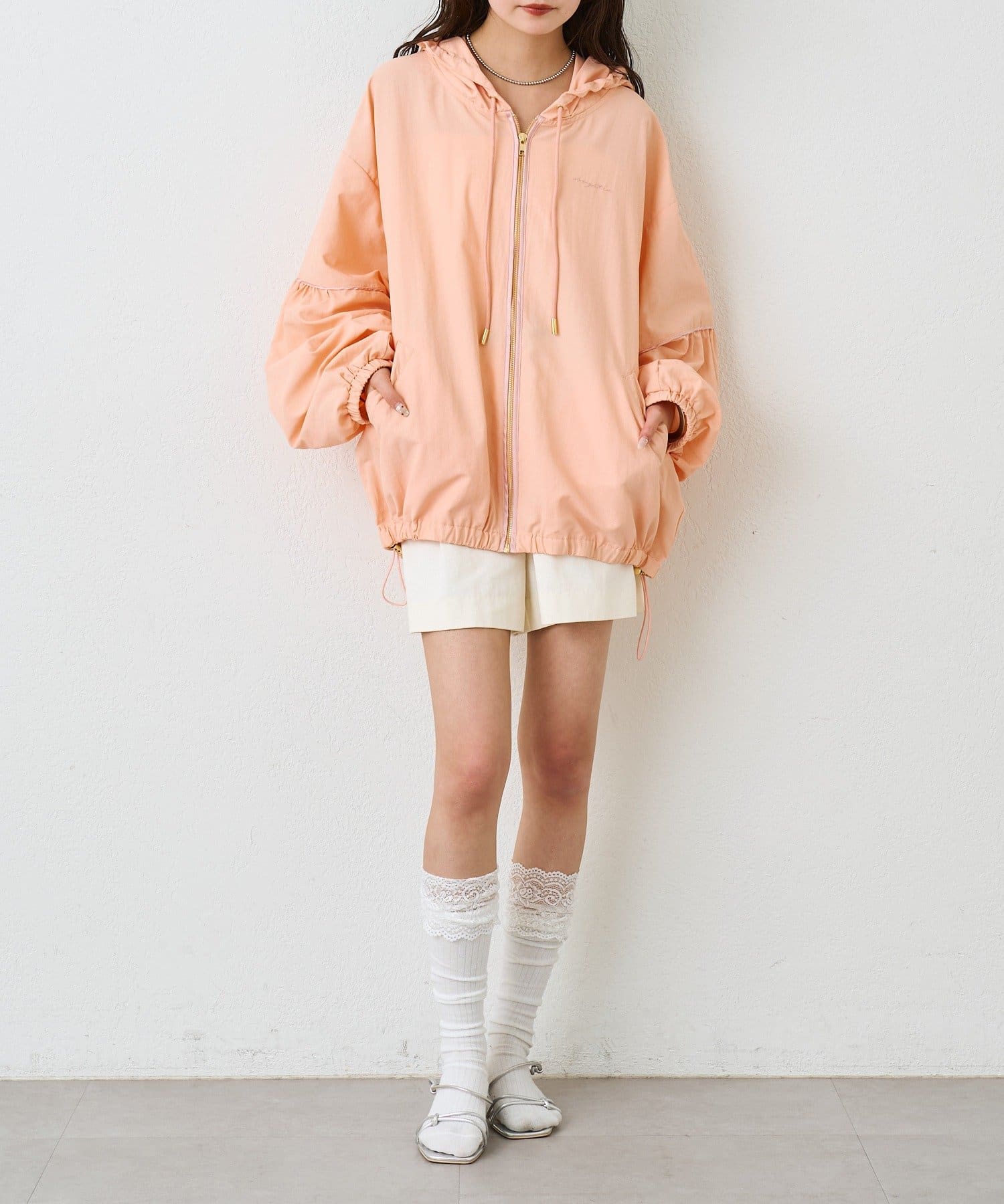 mystic(ミスティック) ナイロンフーディーパーカー