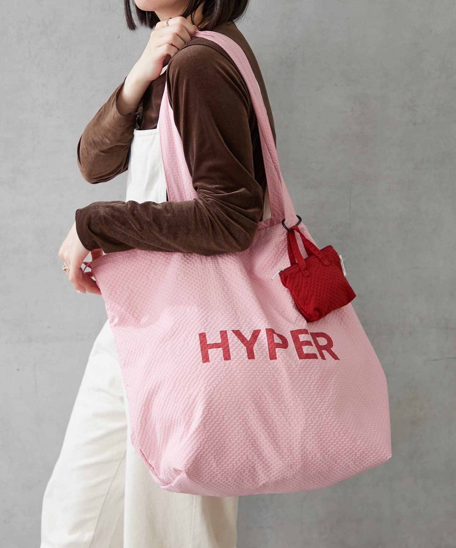 BIRTHDAY BAR(バースデイバー) リサイクルポリビッグ巾着トートバッグ ミニバッグ付き