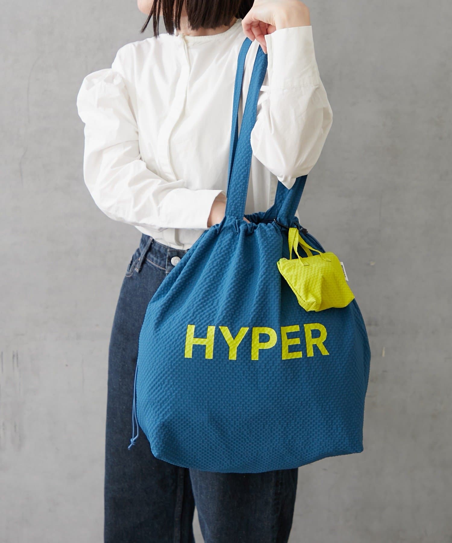 BIRTHDAY BAR(バースデイバー) リサイクルポリビッグ巾着トートバッグ ミニバッグ付き