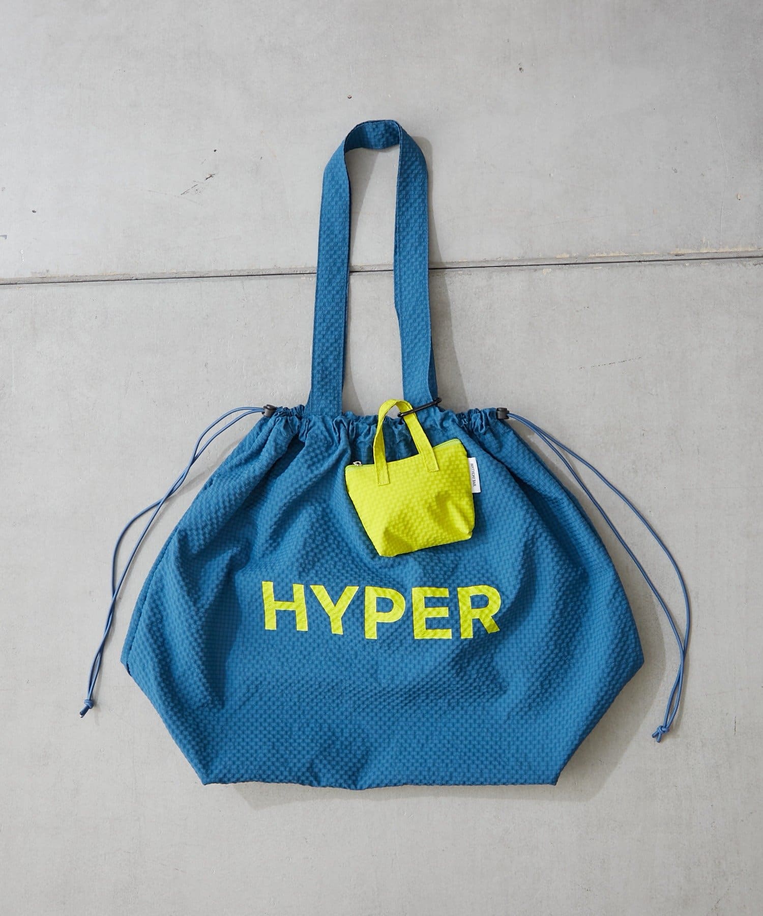 BIRTHDAY BAR(バースデイバー) リサイクルポリビッグ巾着トートバッグ ミニバッグ付き