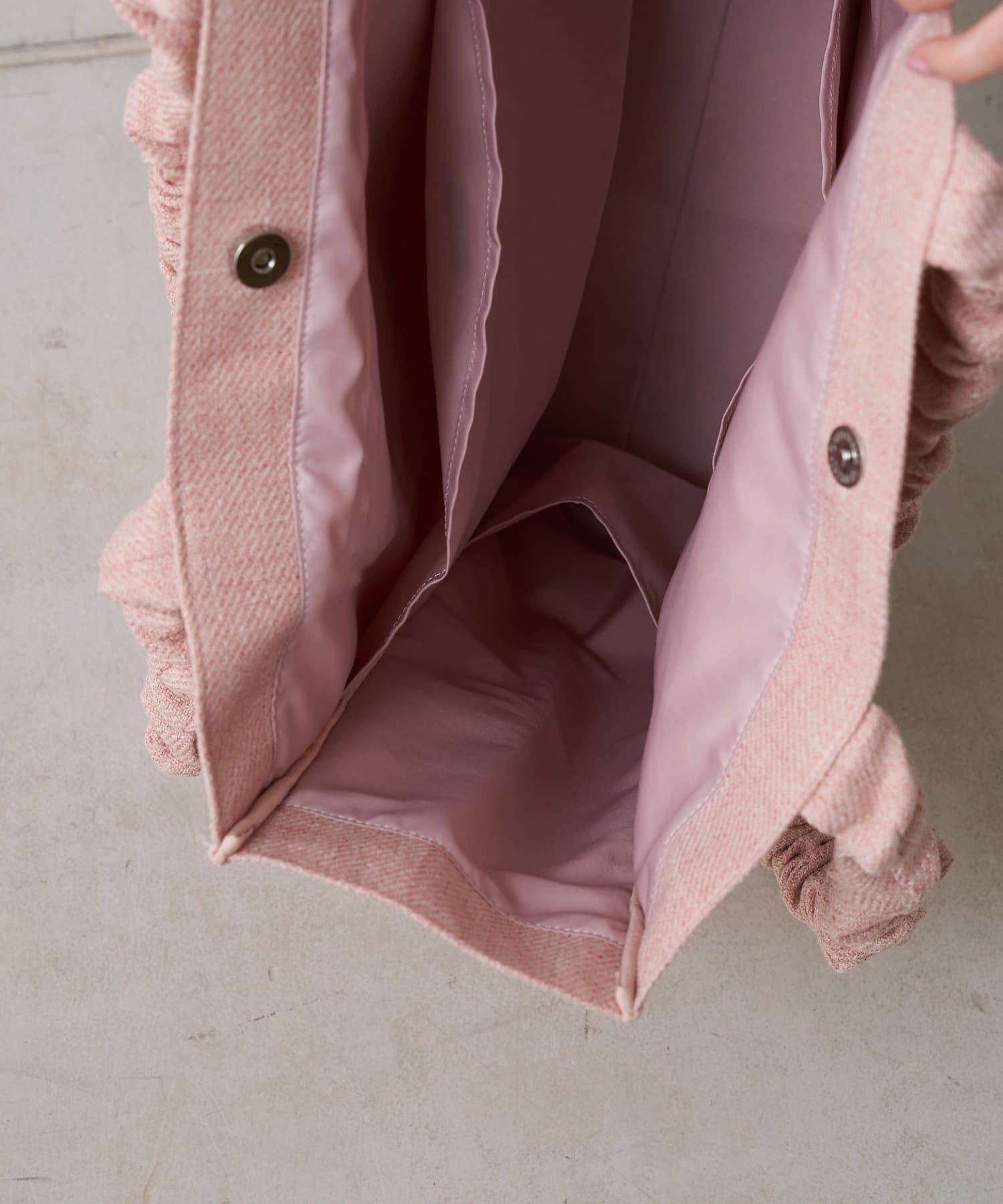 BIRTHDAY BAR(バースデイバー) 【インフルエンサー kana企画】ギャザーハンドルツイード推し活バッグ