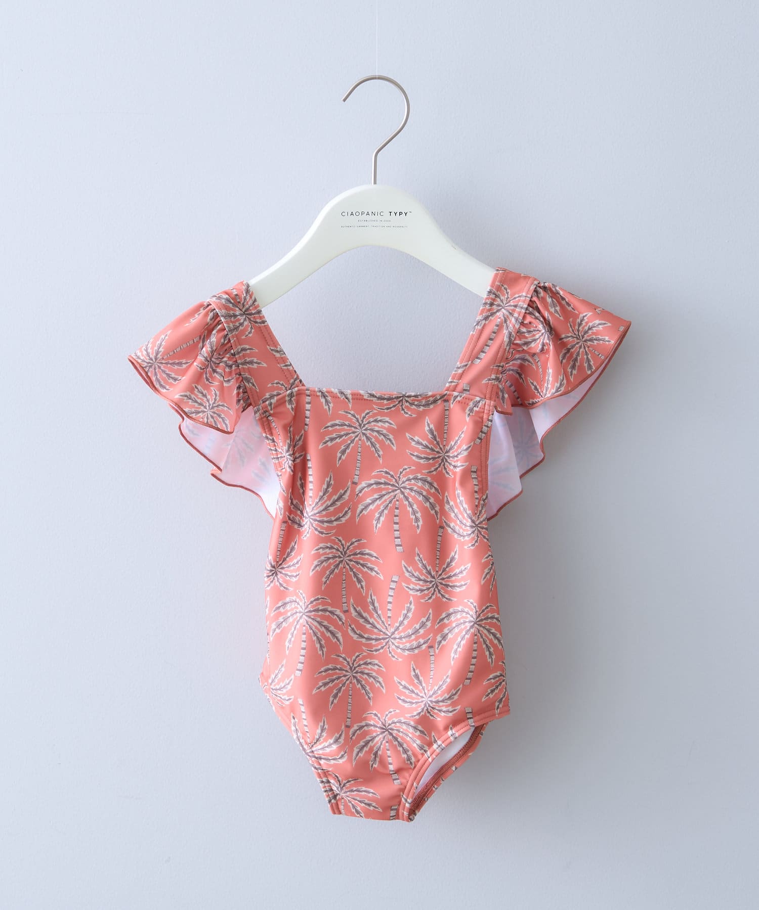 OUTLET(アウトレット) 【CIAOPANIC TYPY】【KIDS】袖フリル柄ワンピーススイムウェア