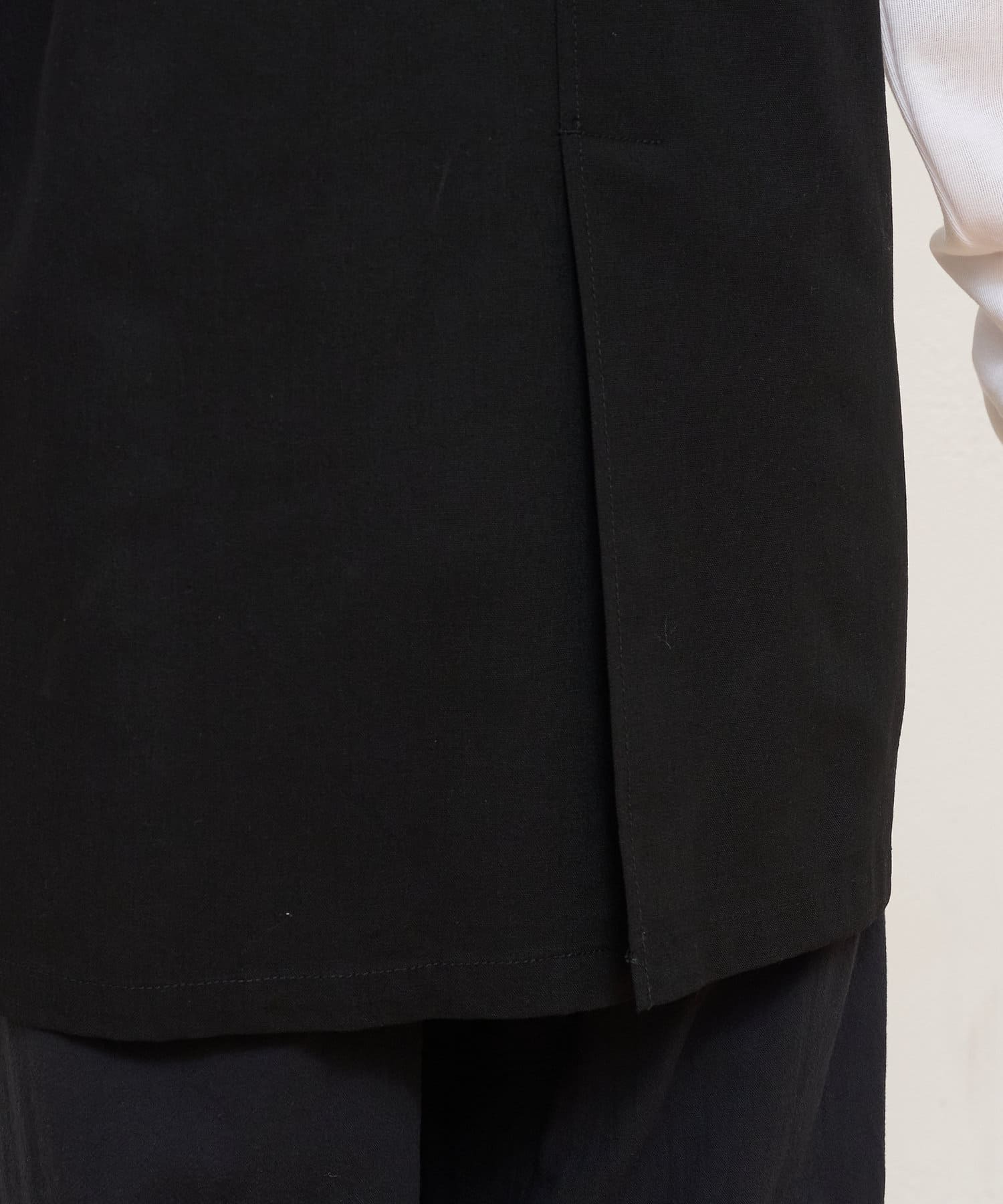 OUTLET(アウトレット) 【CIAOPANIC TYPY】ノーカラーリネン混ジレ