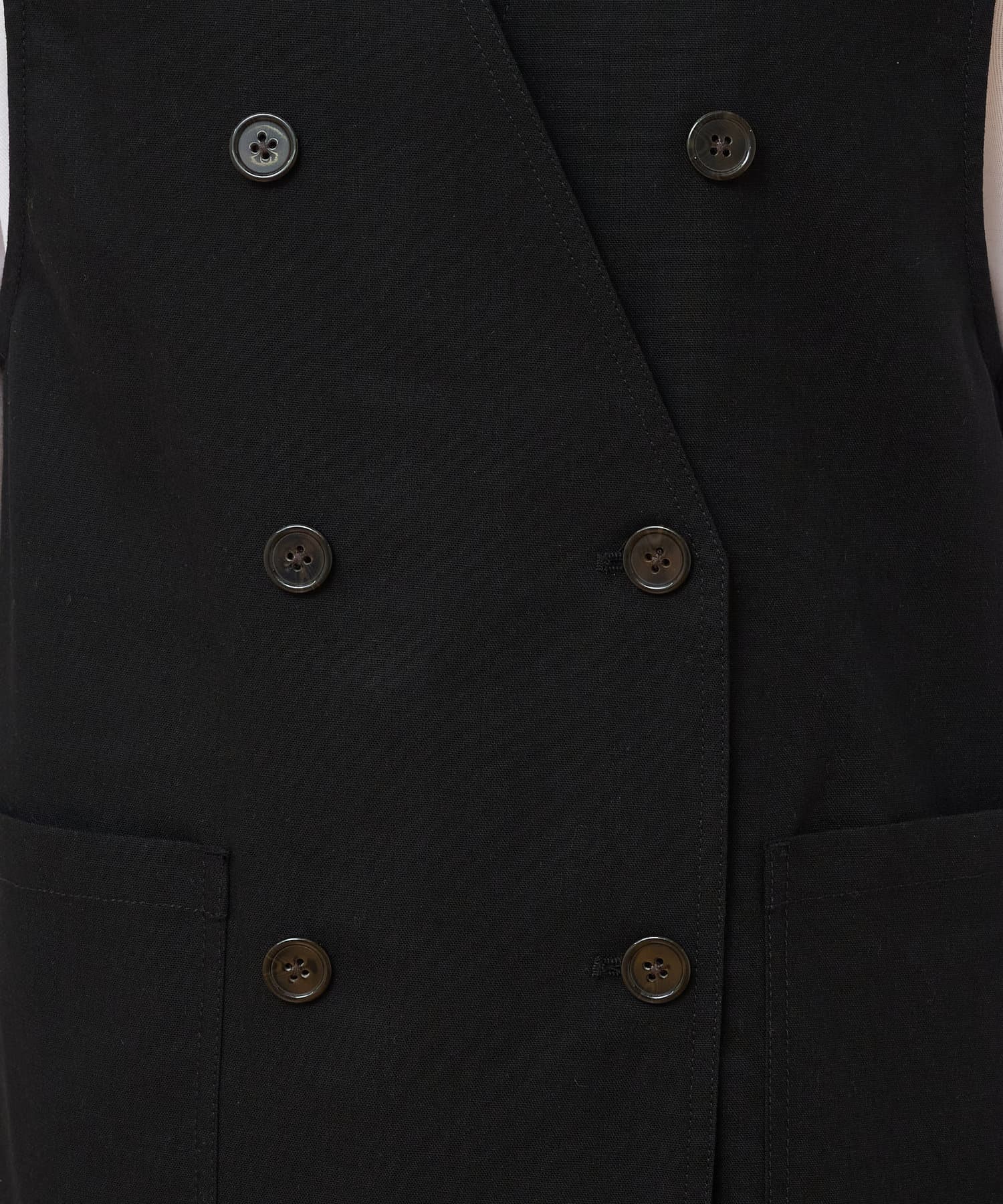 OUTLET(アウトレット) 【CIAOPANIC TYPY】ノーカラーリネン混ジレ