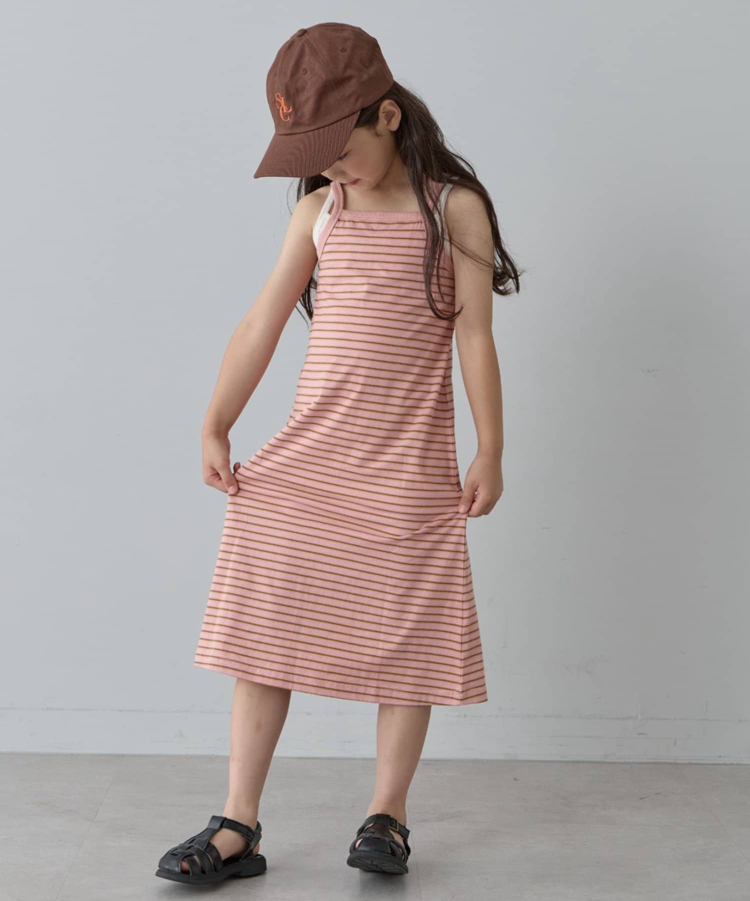 OUTLET(アウトレット) 【CIAOPANIC TYPY】マルチボーダーアメスリキャミワンピース