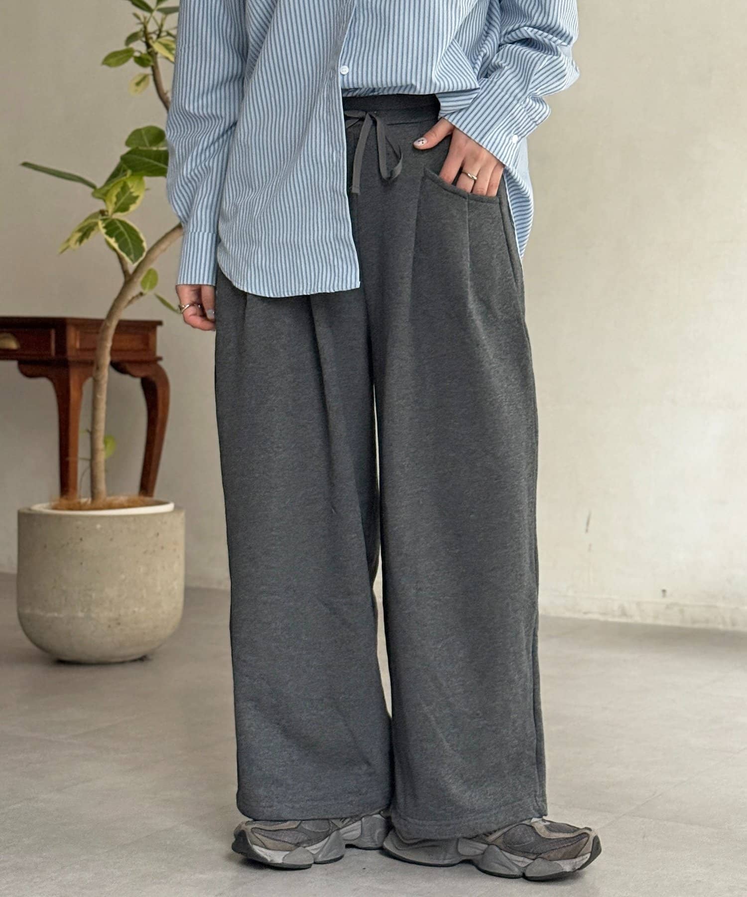 CPCM(シーピーシーエム) 2タックバレルパンツ