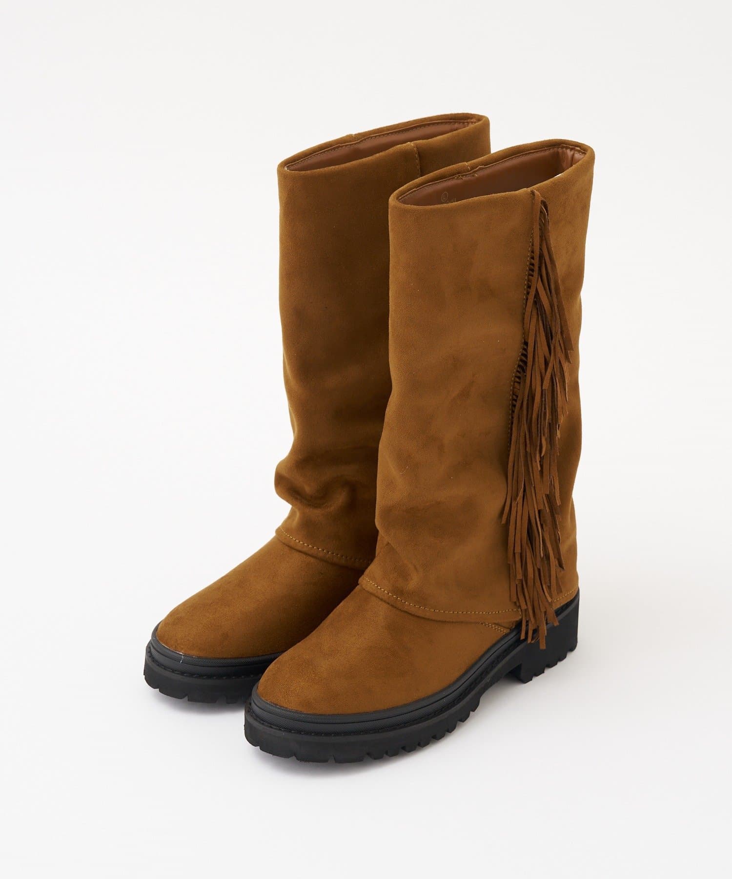 CIAOPANIC(チャオパニック) サイドフリンジミドルブーツ