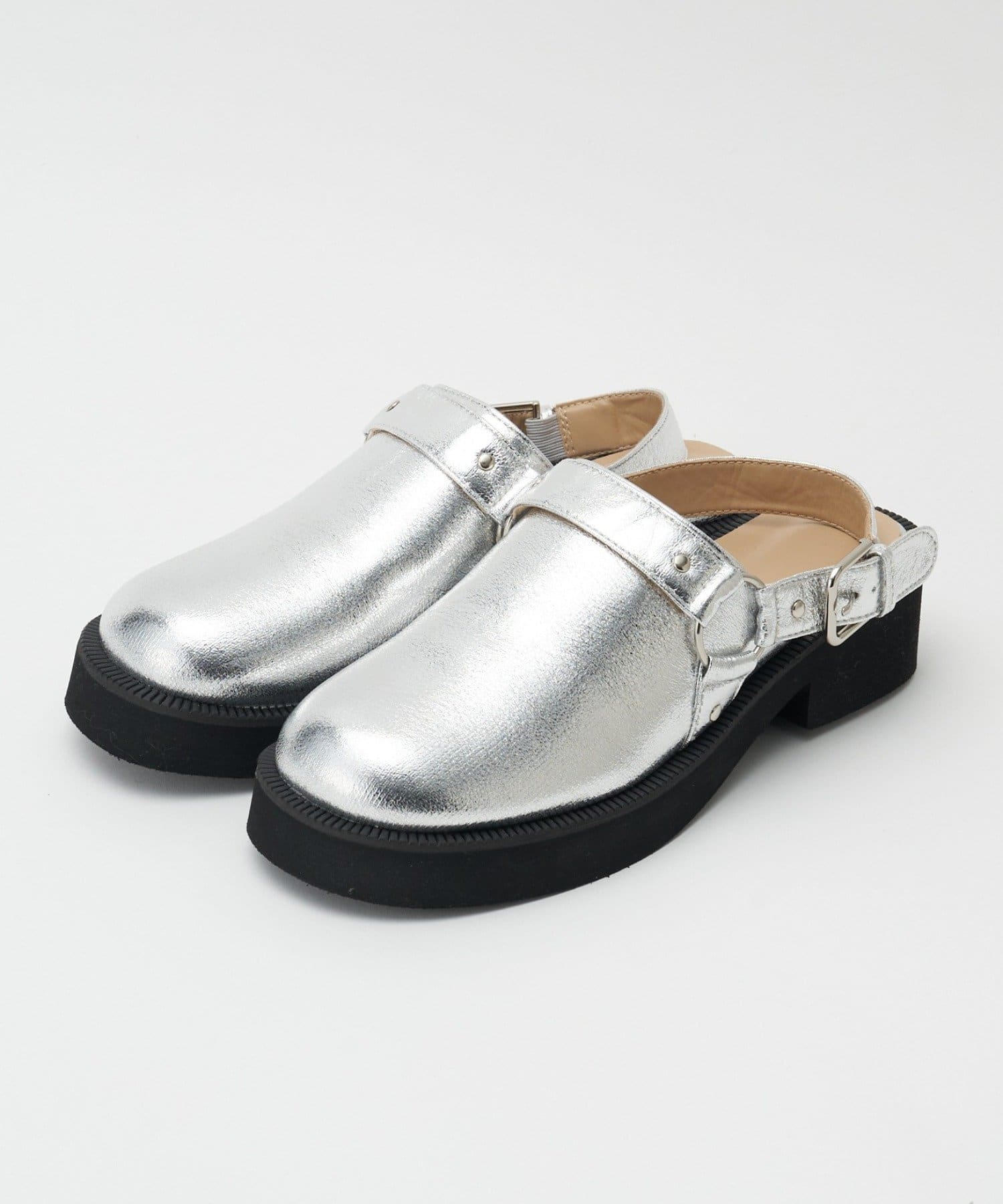 CIAOPANIC(チャオパニック) ストラップレザーサボ