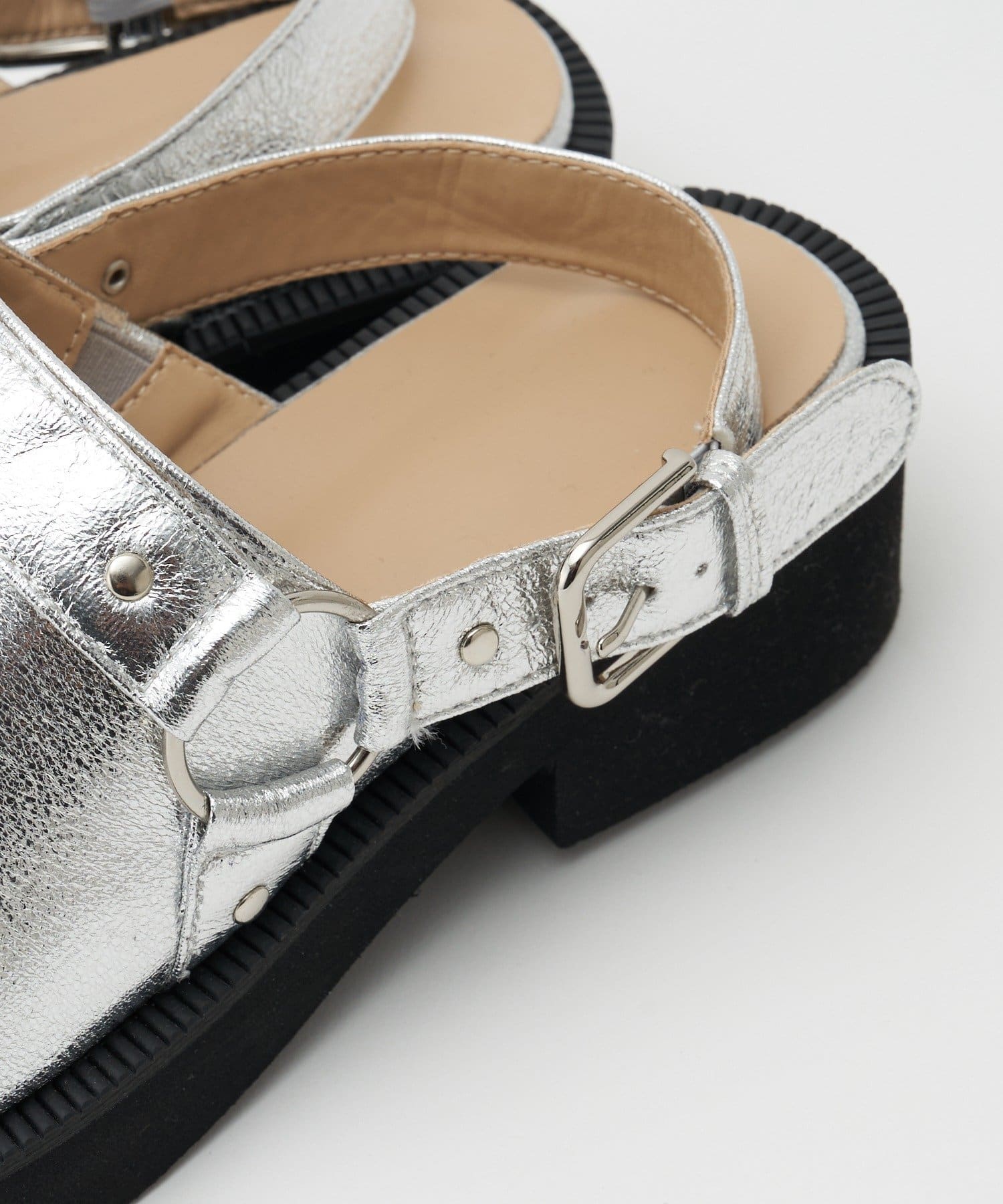 CIAOPANIC(チャオパニック) ストラップレザーサボ