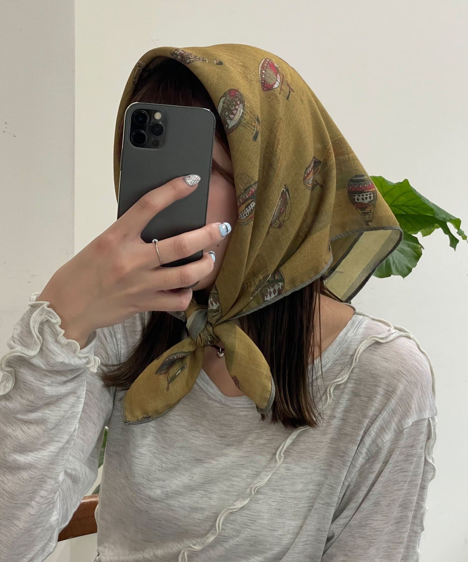 CIAOPANIC(チャオパニック) ダブルフェイスリバーシブル大判スカーフ