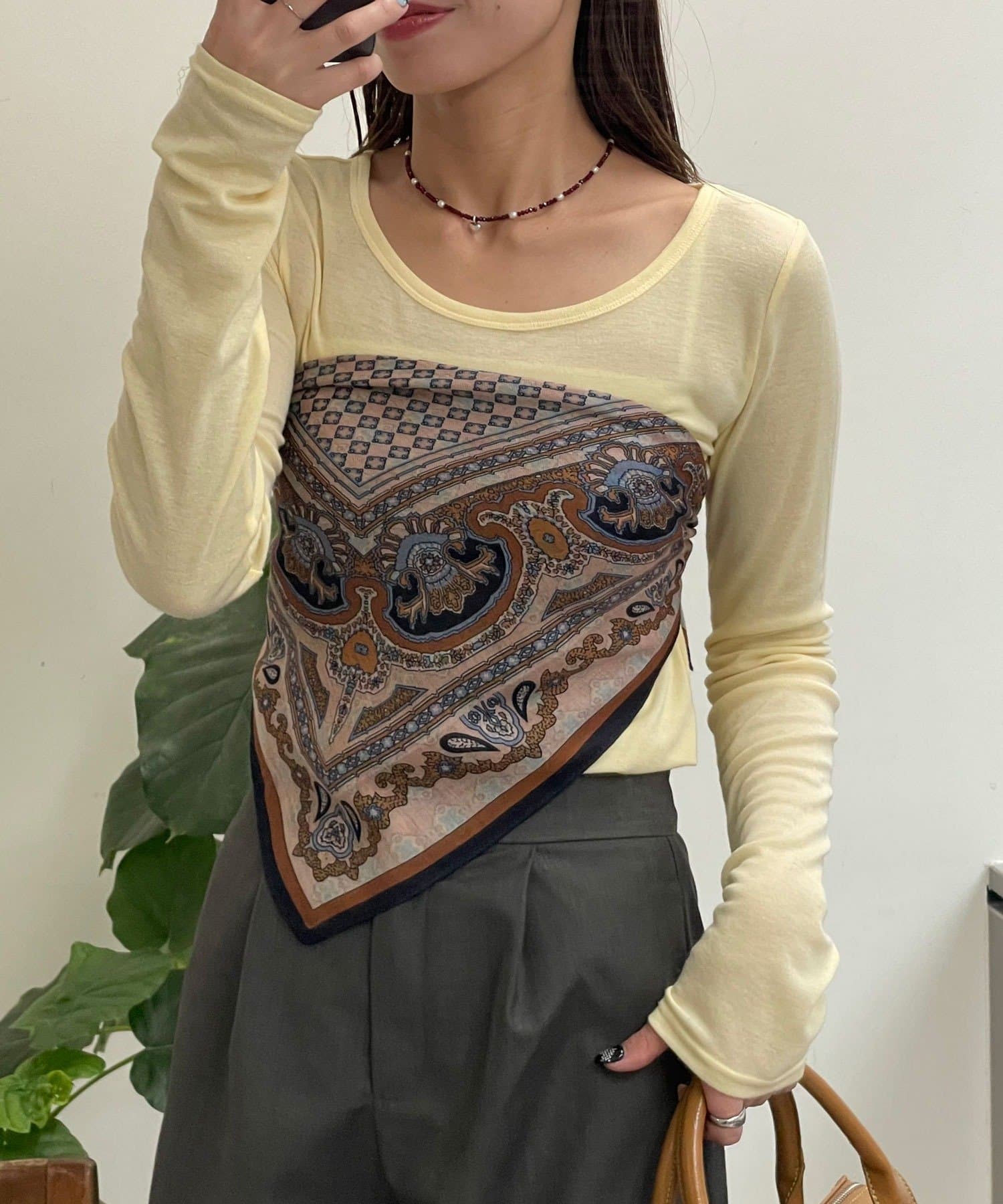 CIAOPANIC(チャオパニック) ダブルフェイスリバーシブル大判スカーフ