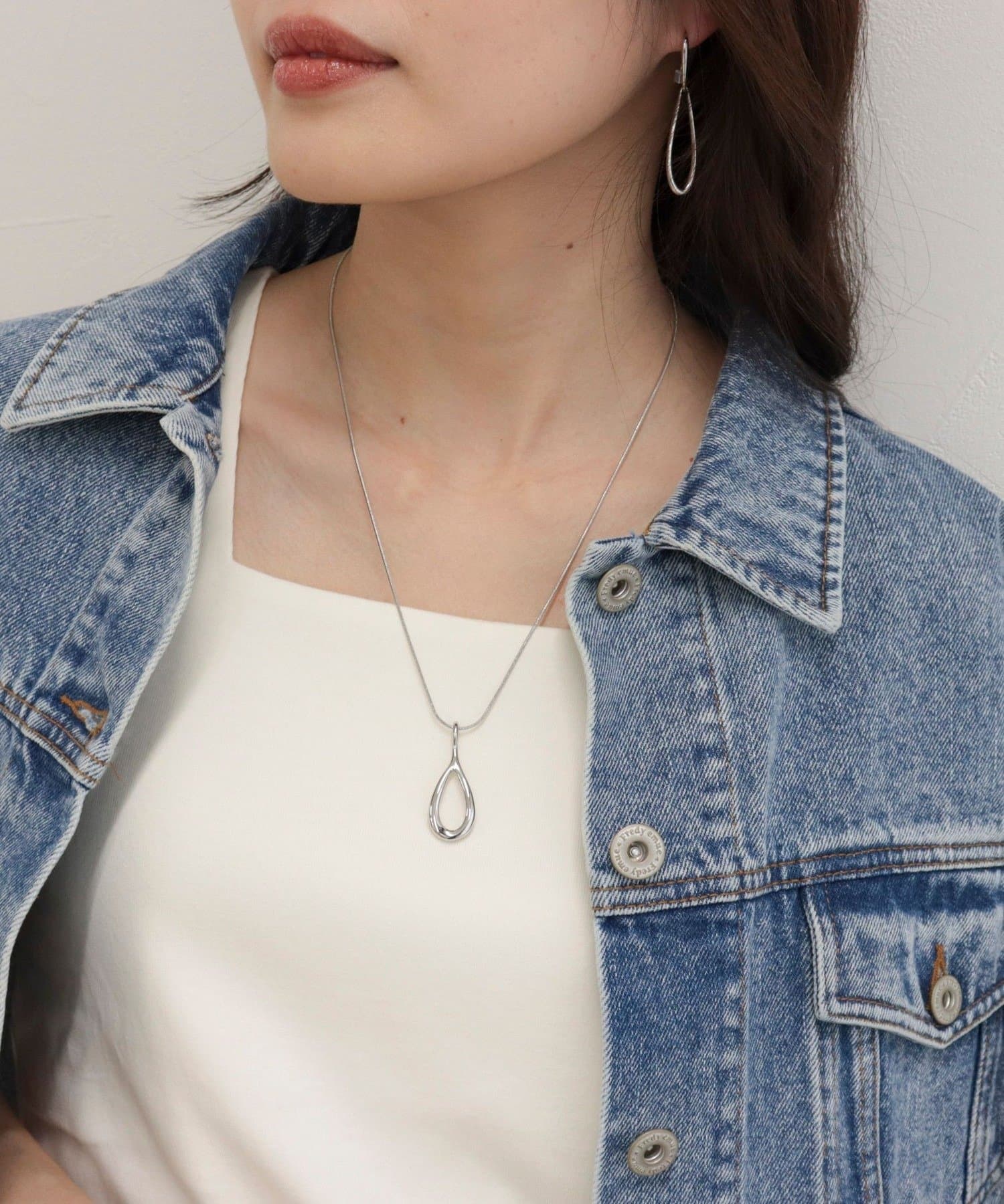 FREDY & GLOSTER(フレディ アンド グロスター) ステンレスドロップトップネックレス