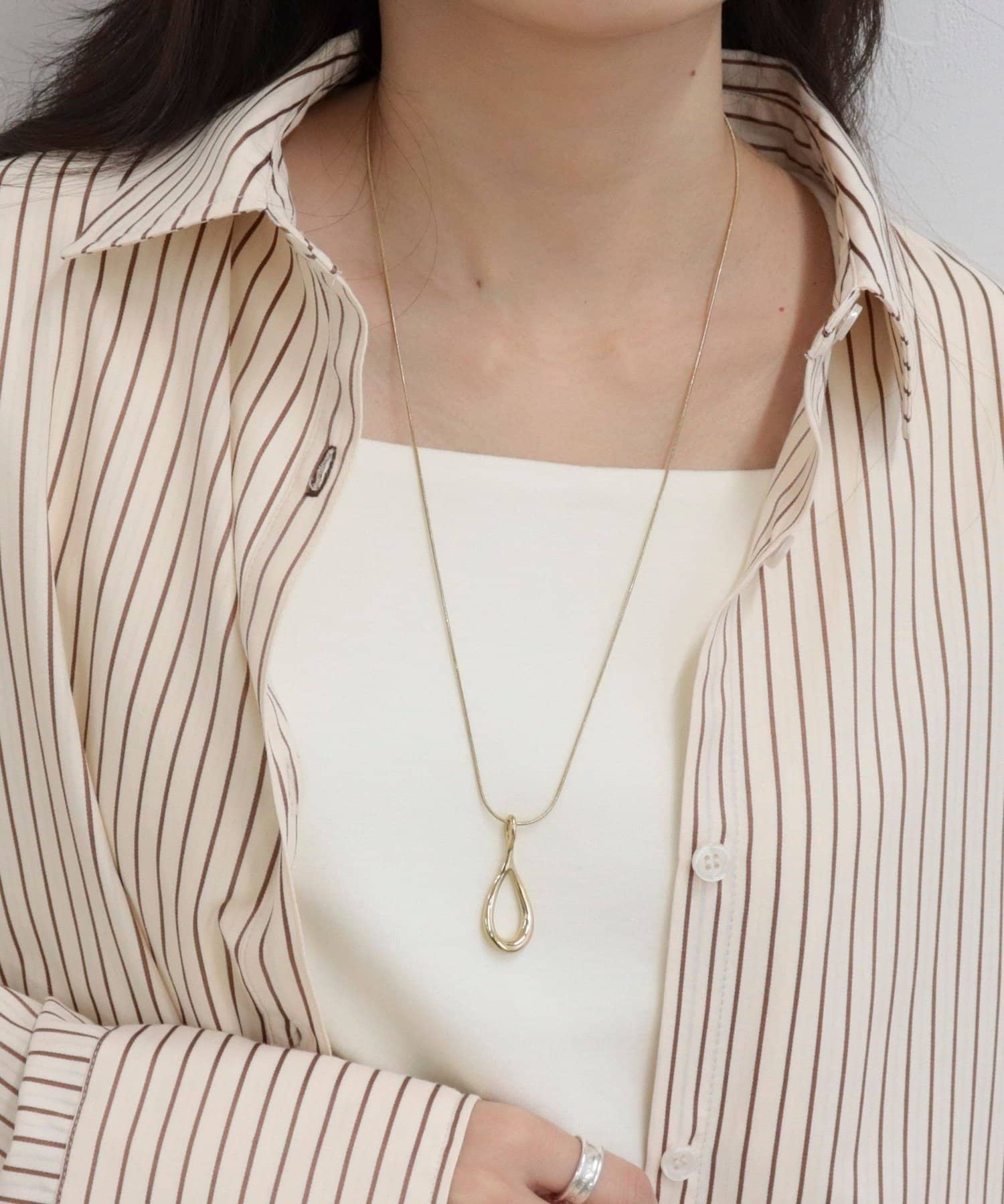 FREDY & GLOSTER(フレディ アンド グロスター) ステンレスドロップトップネックレス