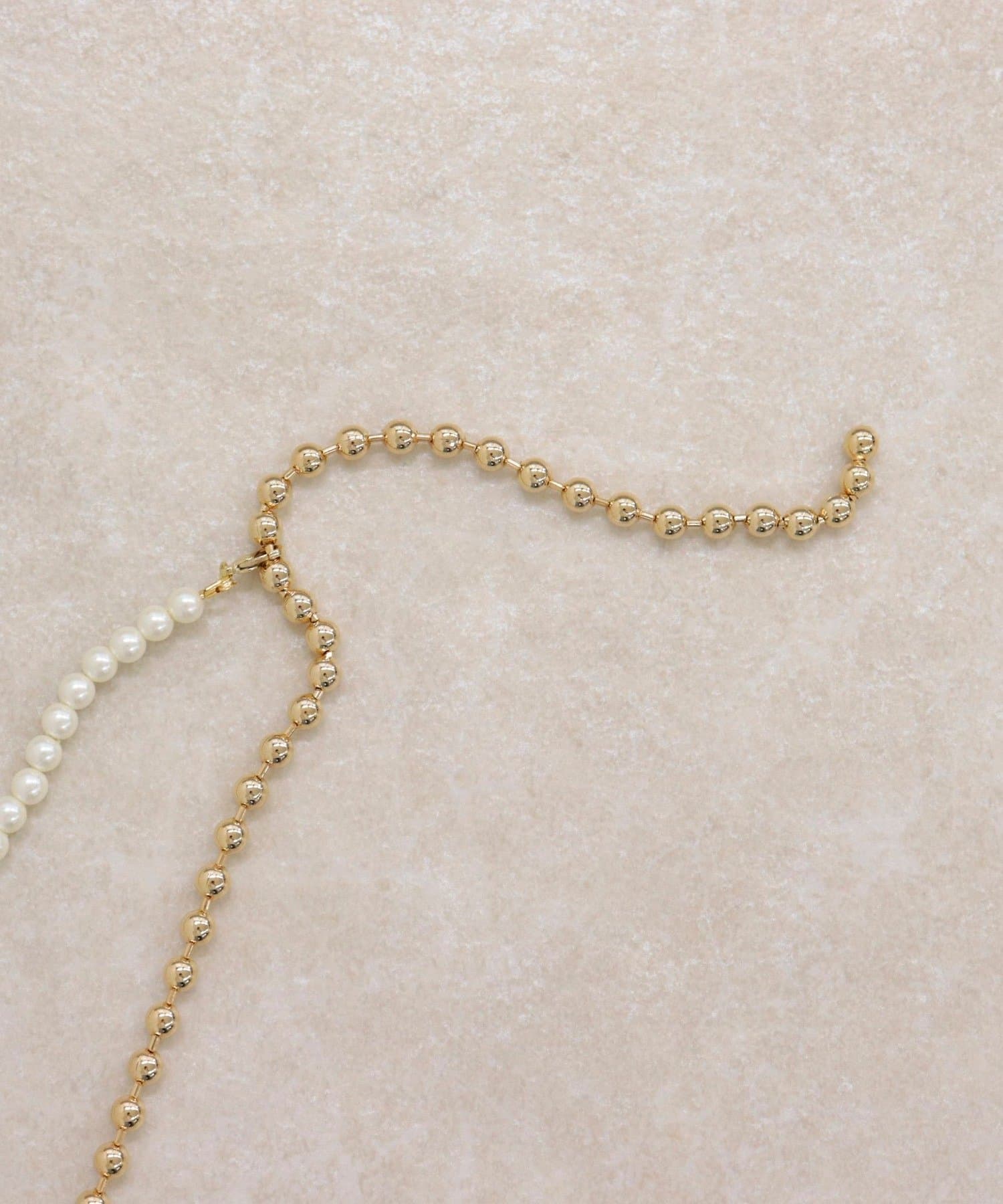 FREDY & GLOSTER(フレディ アンド グロスター) パールメタルフリーフックネックレス