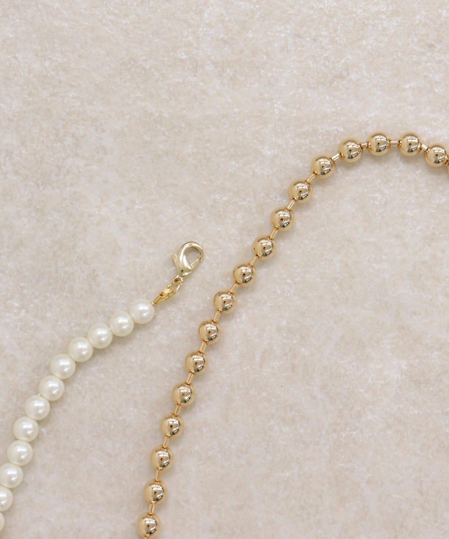 FREDY & GLOSTER(フレディ アンド グロスター) パールメタルフリーフックネックレス