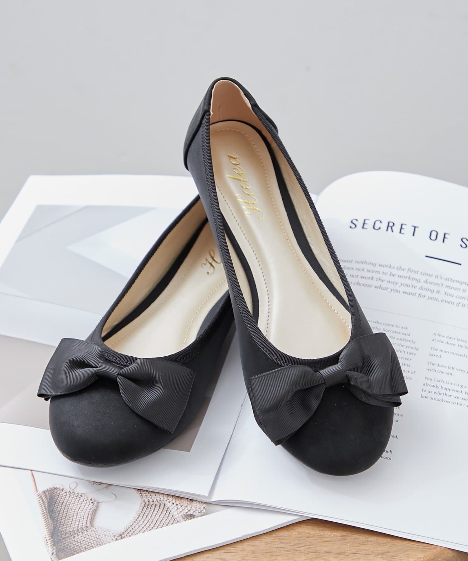 Remind me and forever(リマインドミーアンドフォーエバー) リボン付バレエシューズ