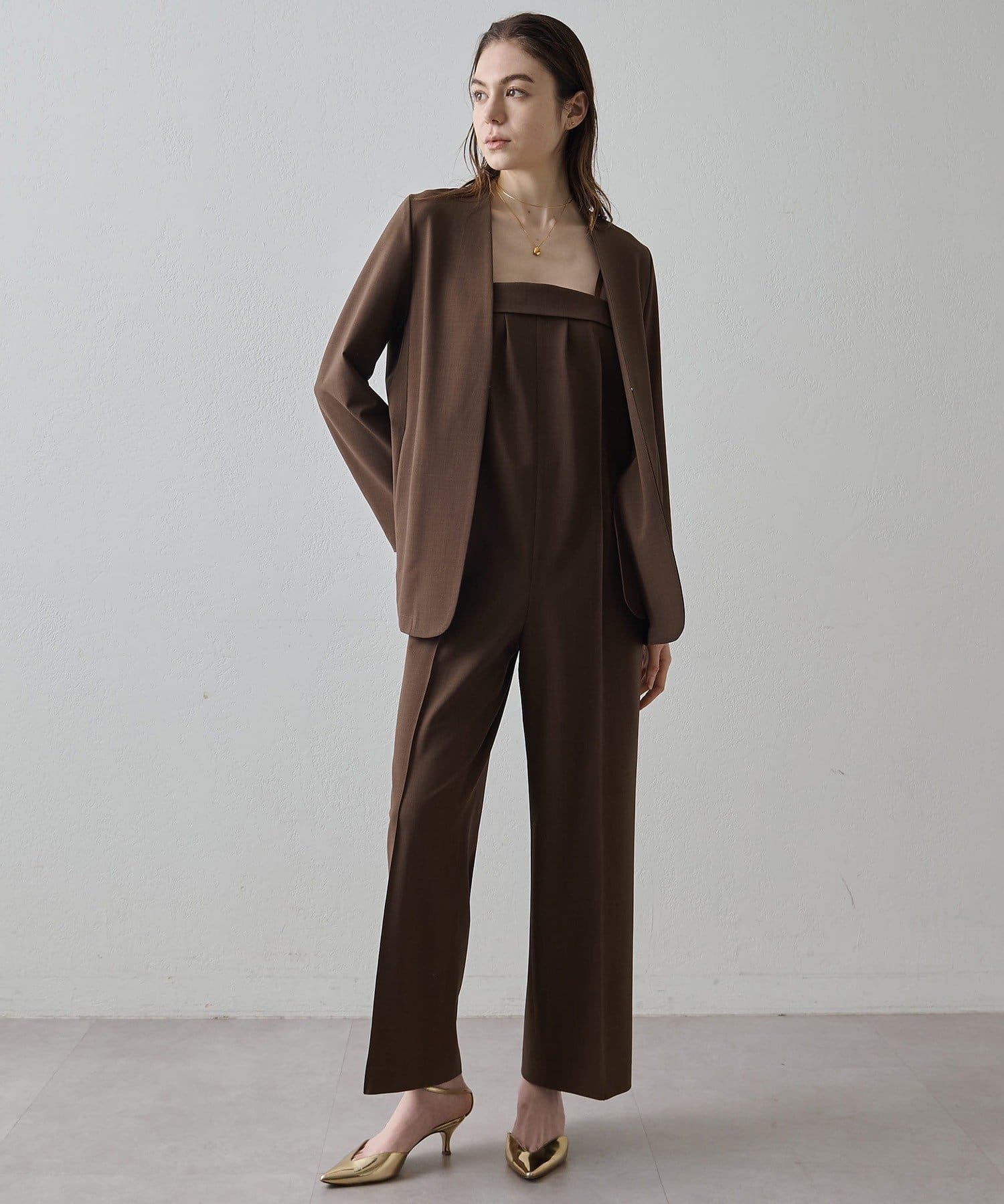 Drawing Numbers(ドローイングナンバーズ) 【インフルエンサーコラボ】ストレッチクロスコンビネゾン