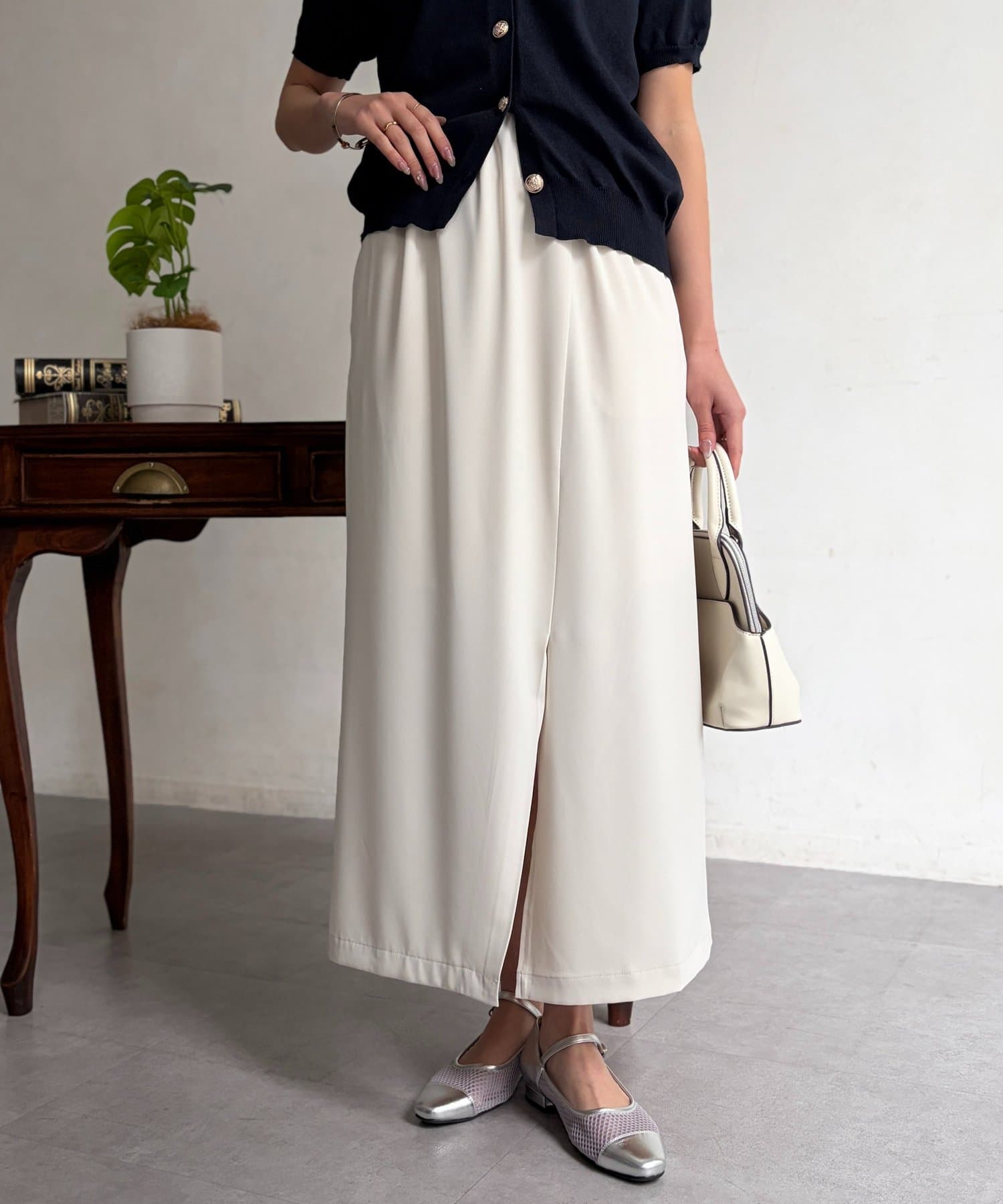 Chez toi(シェトワ) ダブルクロスナロースカート