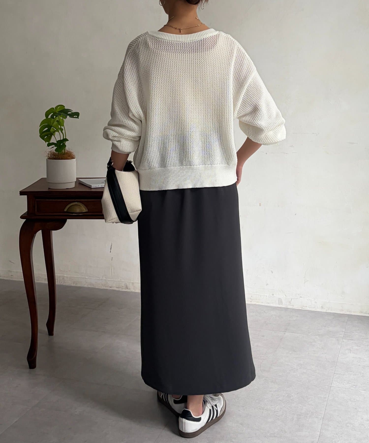 Chez toi(シェトワ) ダブルクロスナロースカート