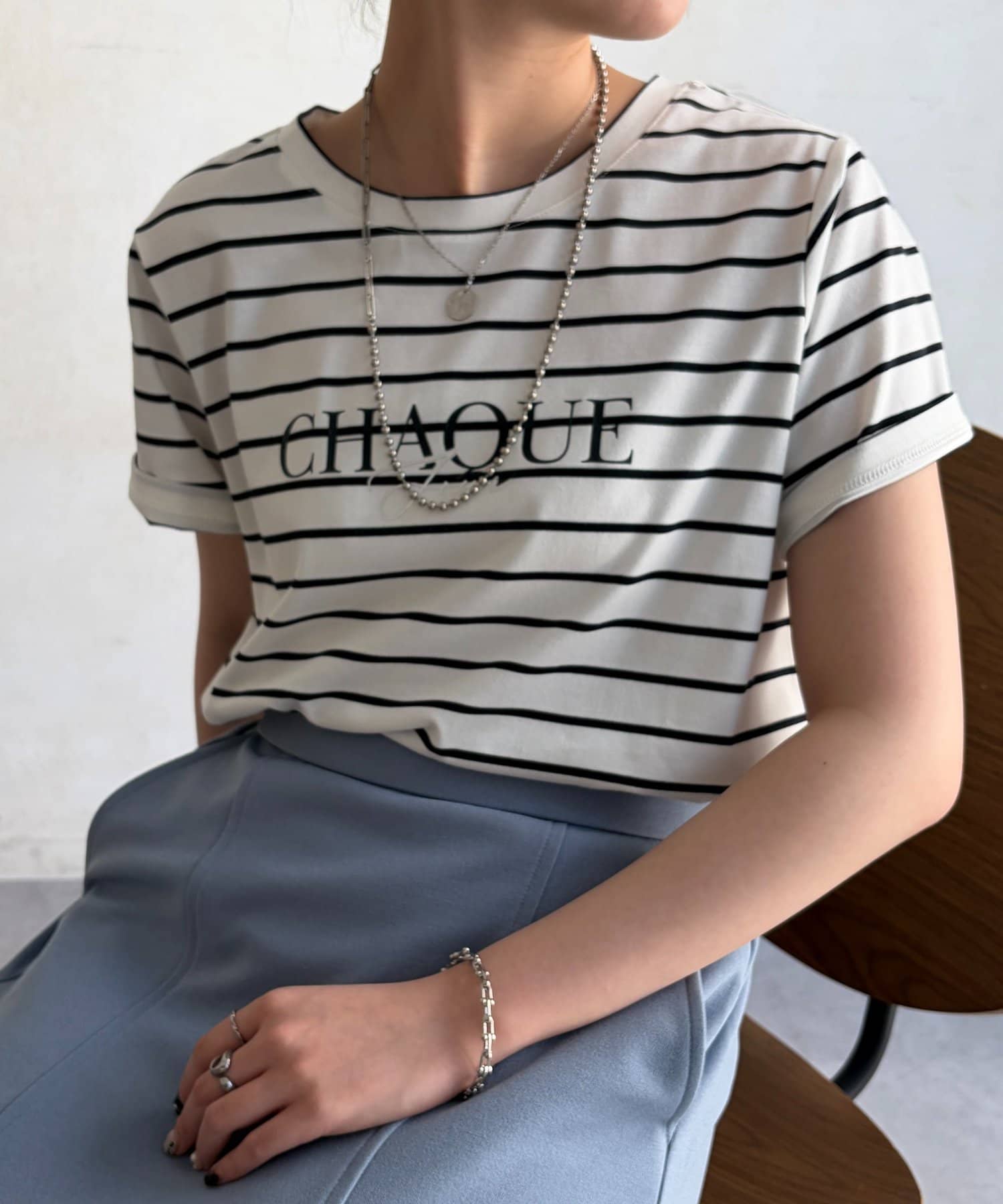 Chez toi(シェトワ) 機能素材ロゴT