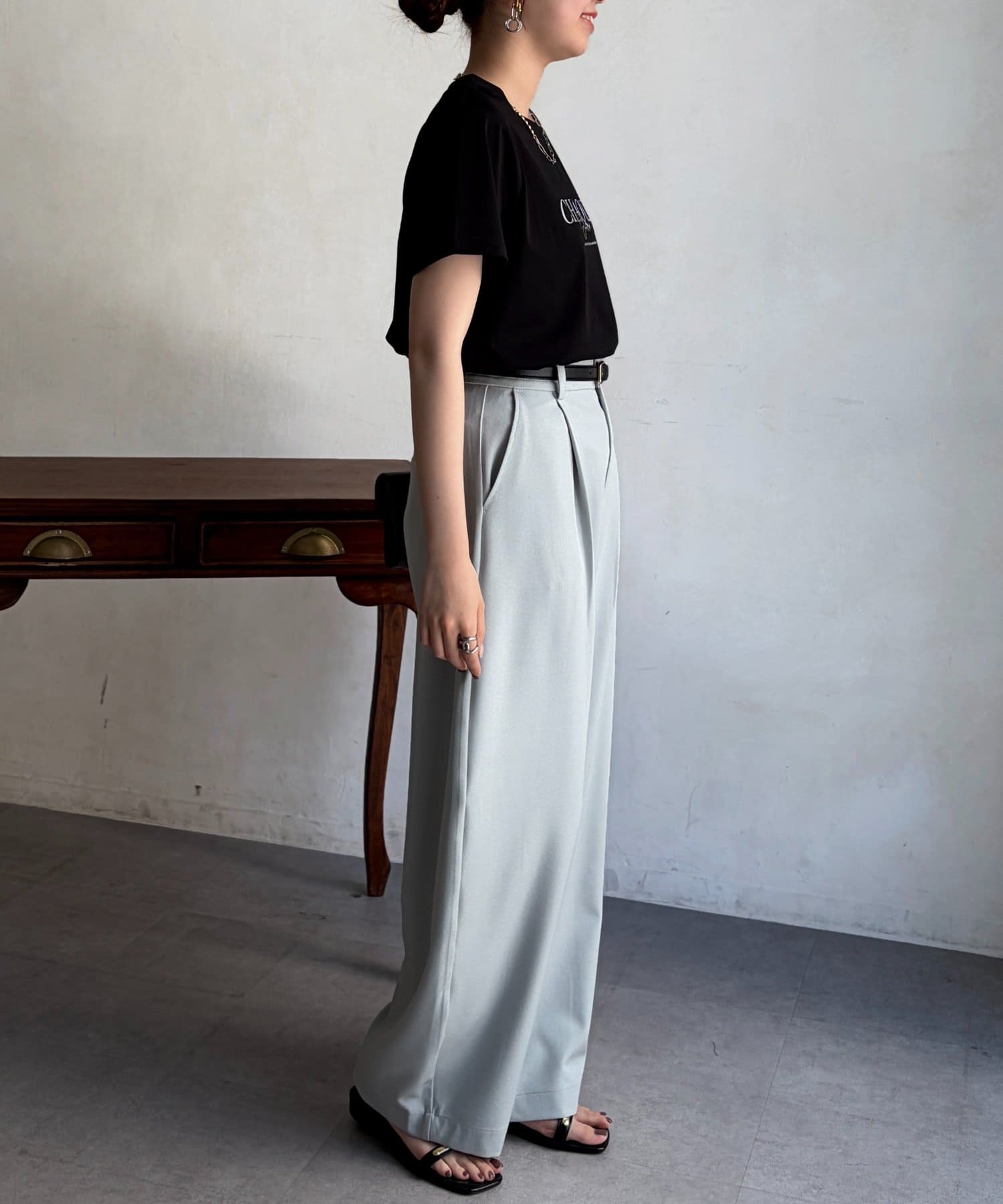 Chez toi(シェトワ) 機能素材ロゴT