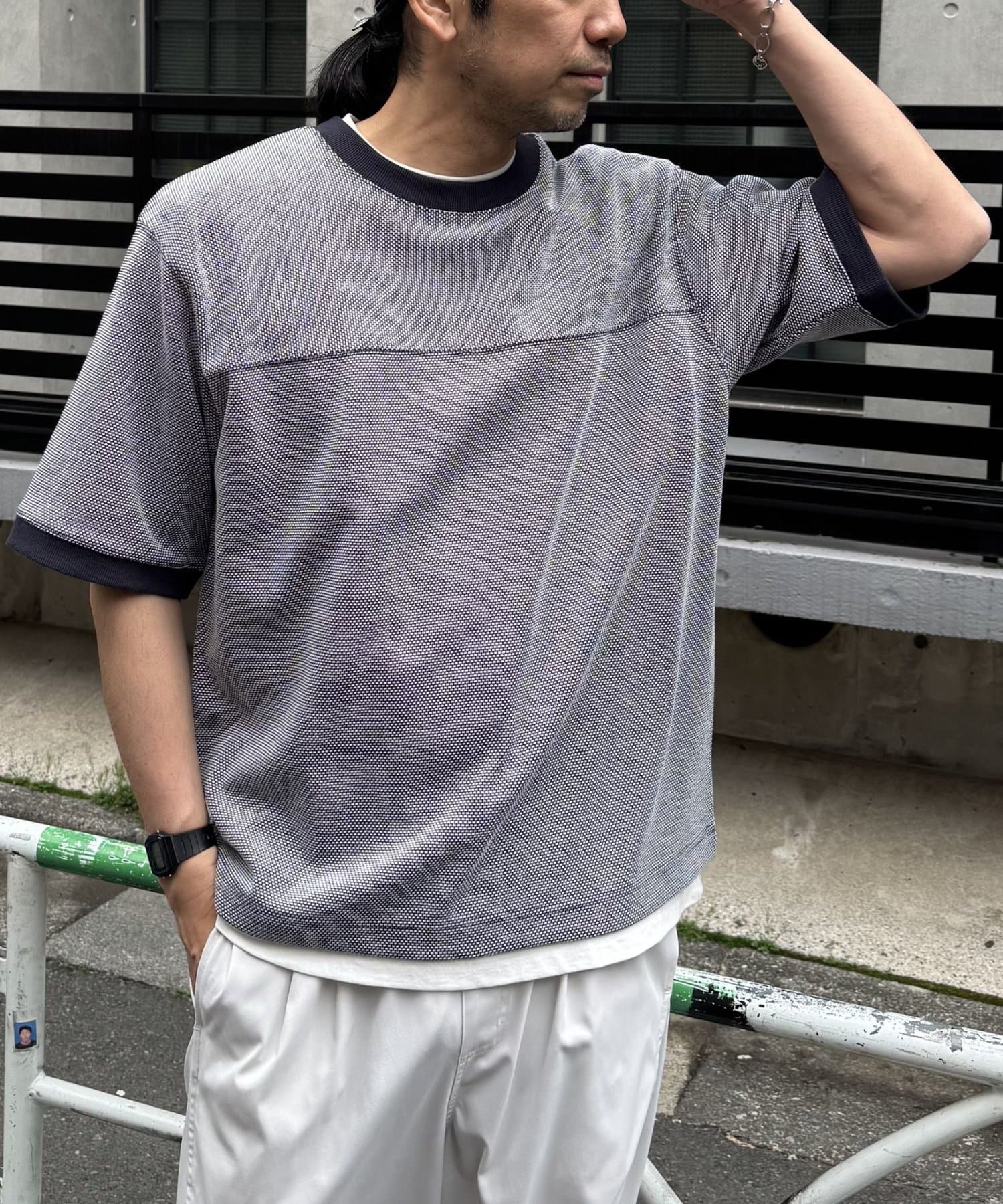 COLONY 2139(コロニー トゥーワンスリーナイン) バーズアイ切替Tシャツ