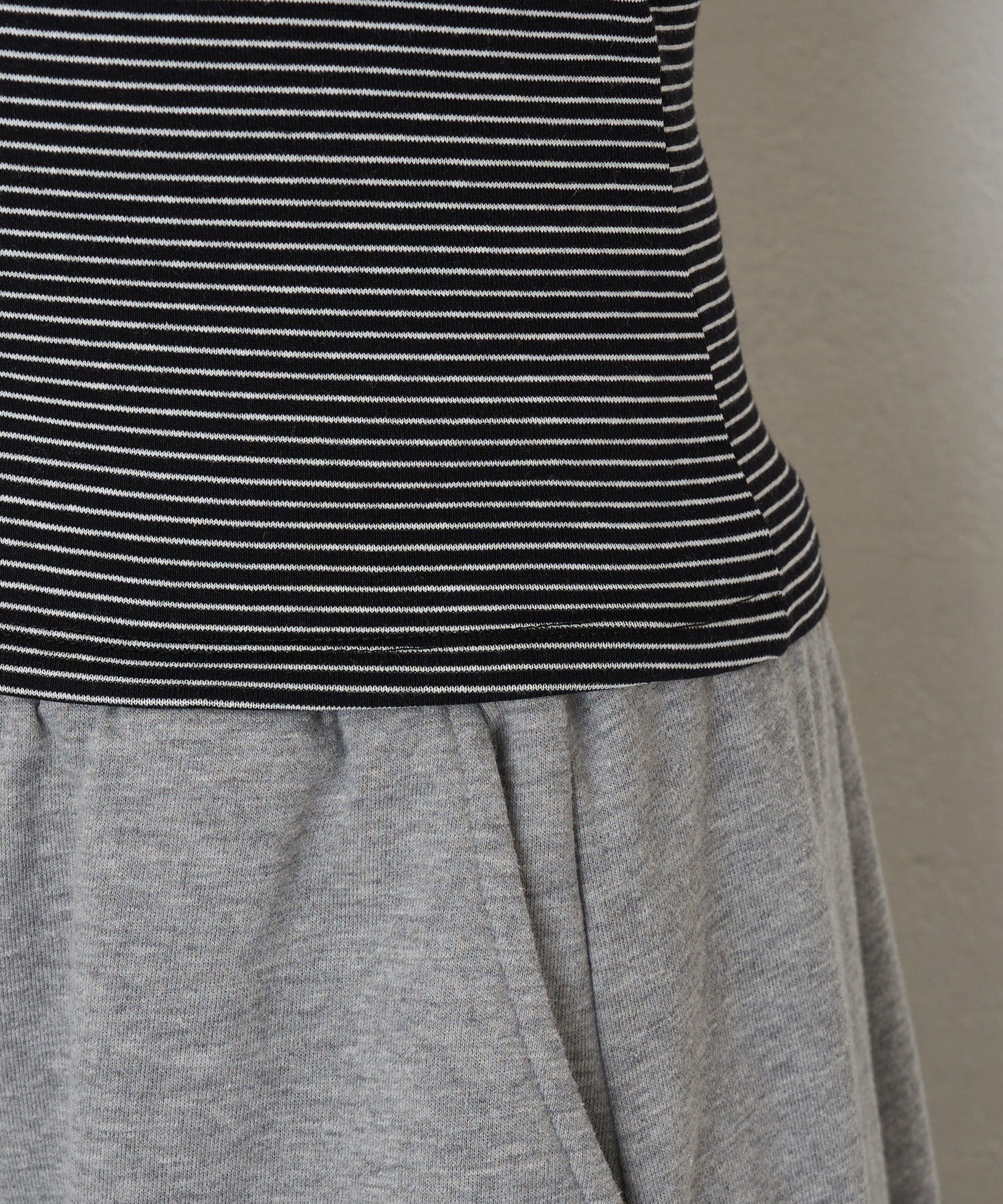 RAY CASSIN(レイカズン) パット付ボーダーヘンリーキャミ