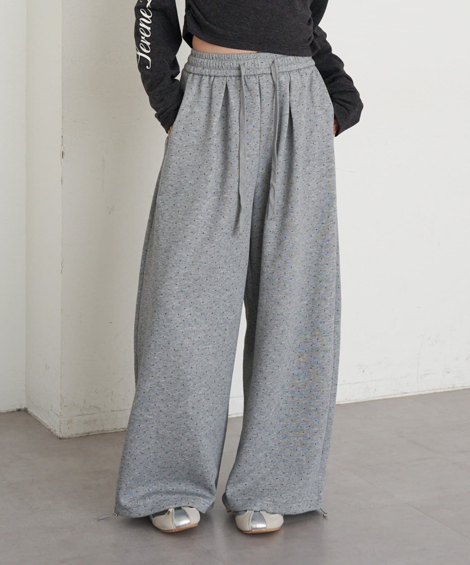 RAY CASSIN(レイカズン) ドットスウェットパンツ