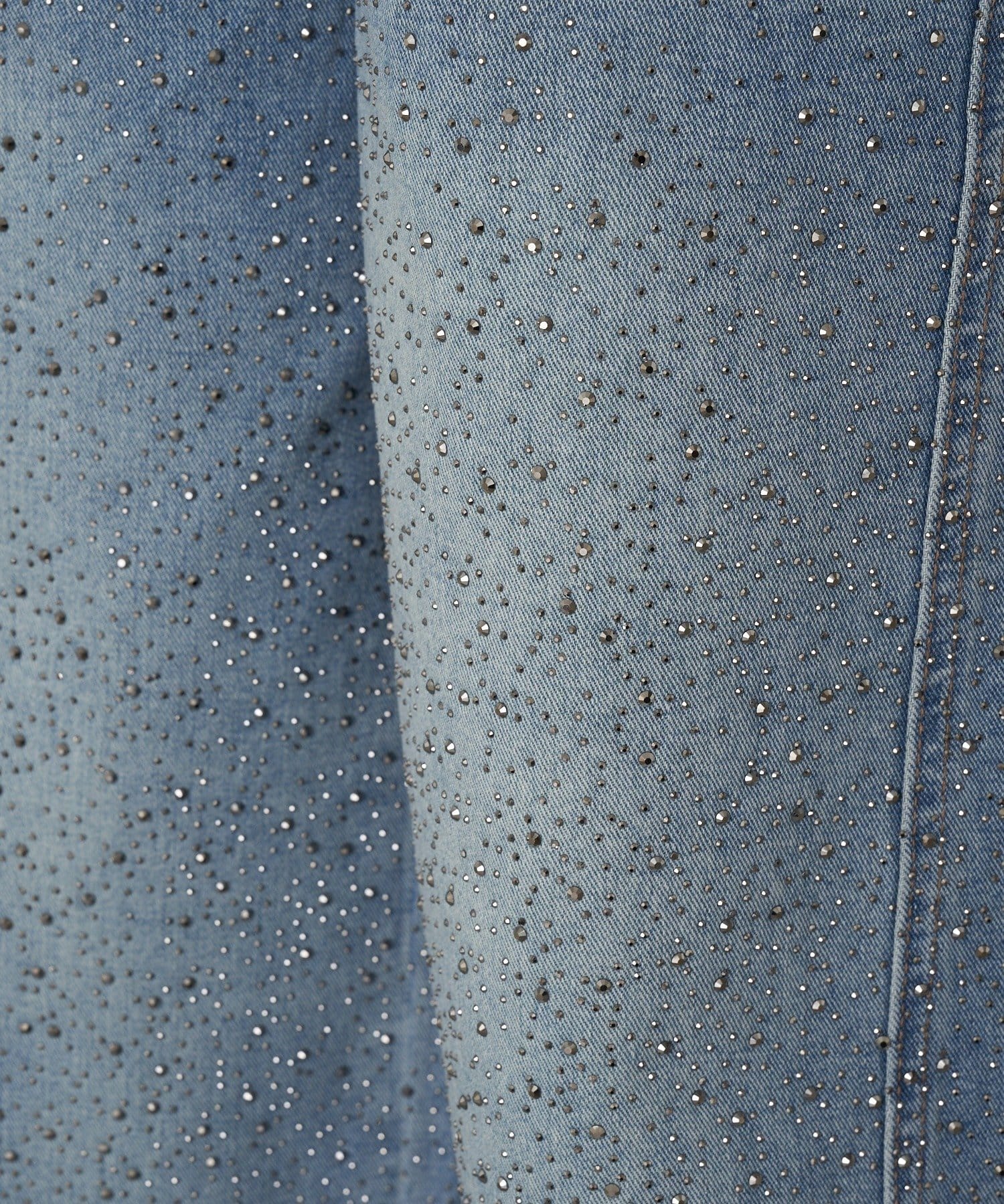 RAY CASSIN(レイカズン) ラインストーンバレルデニムパンツ