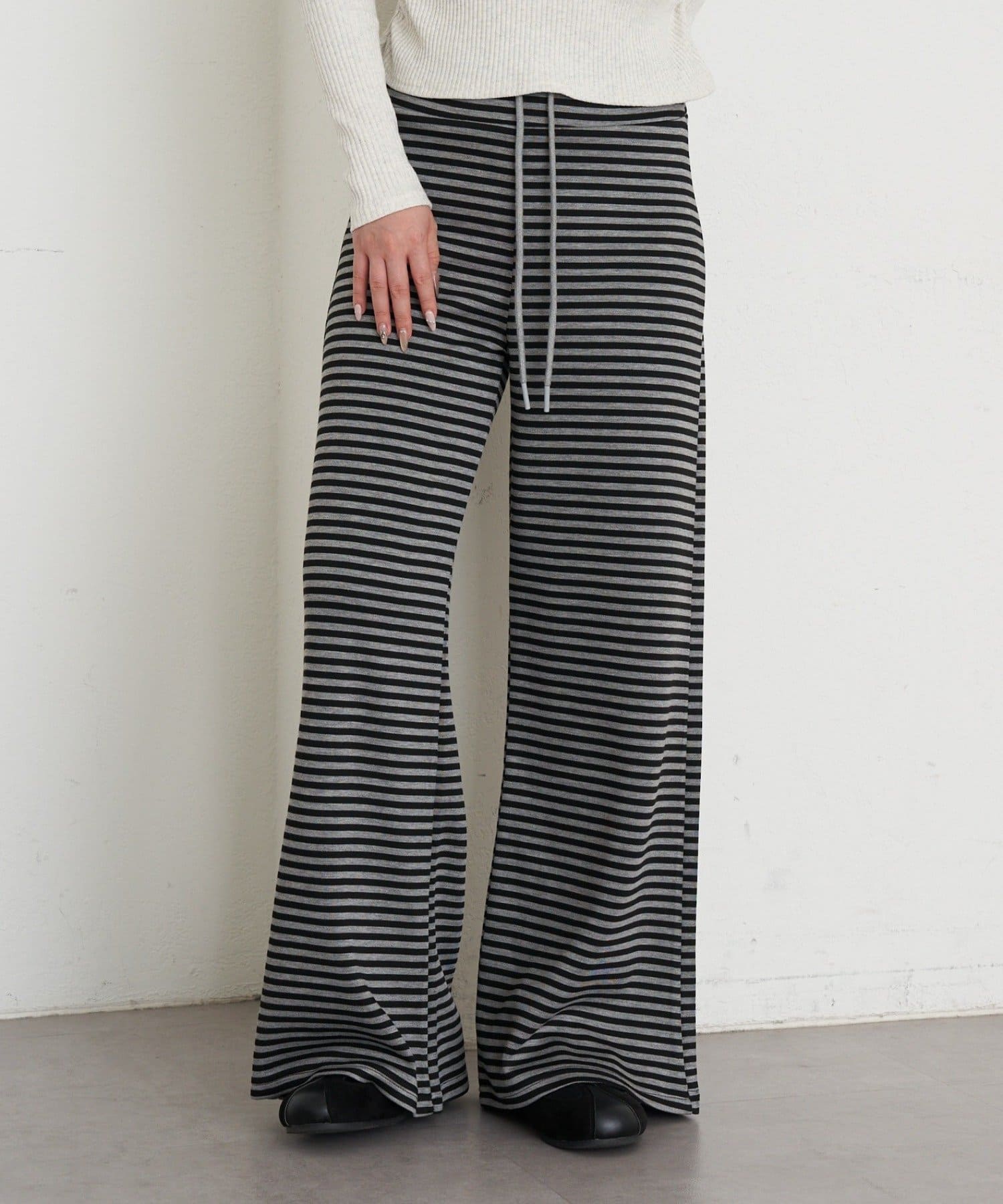 RAY CASSIN(レイカズン) ボーダーカットパンツ