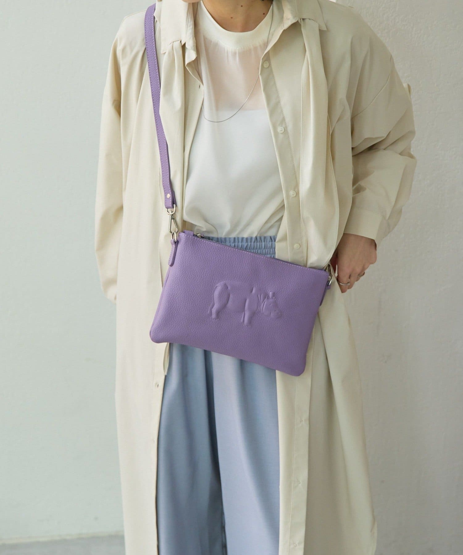 ear PAPILLONNER(イア パピヨネ) 【IOPELLE(イオペレ)】アニマルスタンプショルダーバッグ