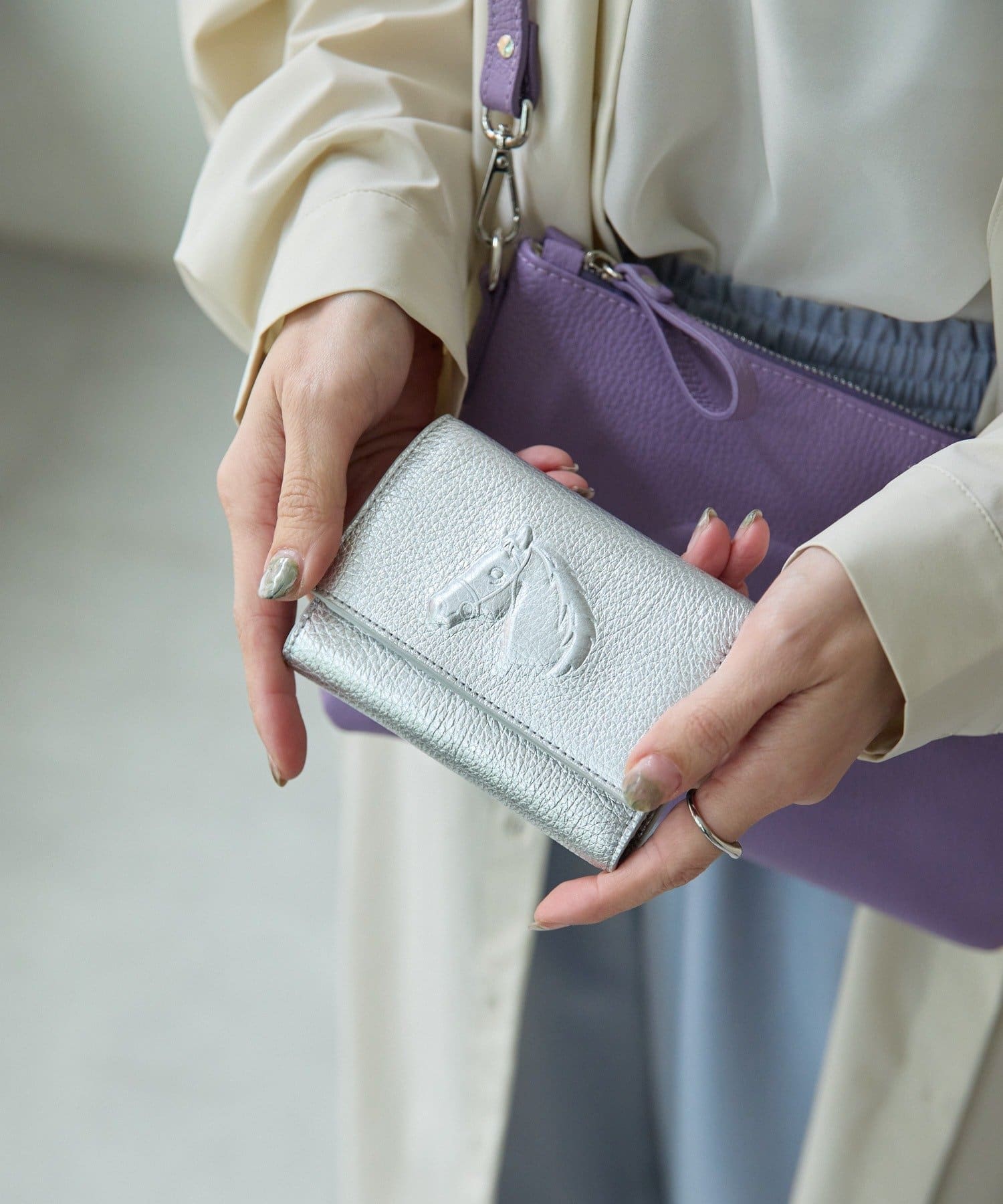 ear PAPILLONNER(イア パピヨネ) 【IOPELLE(イオペレ）】ear別注三つ折り財布