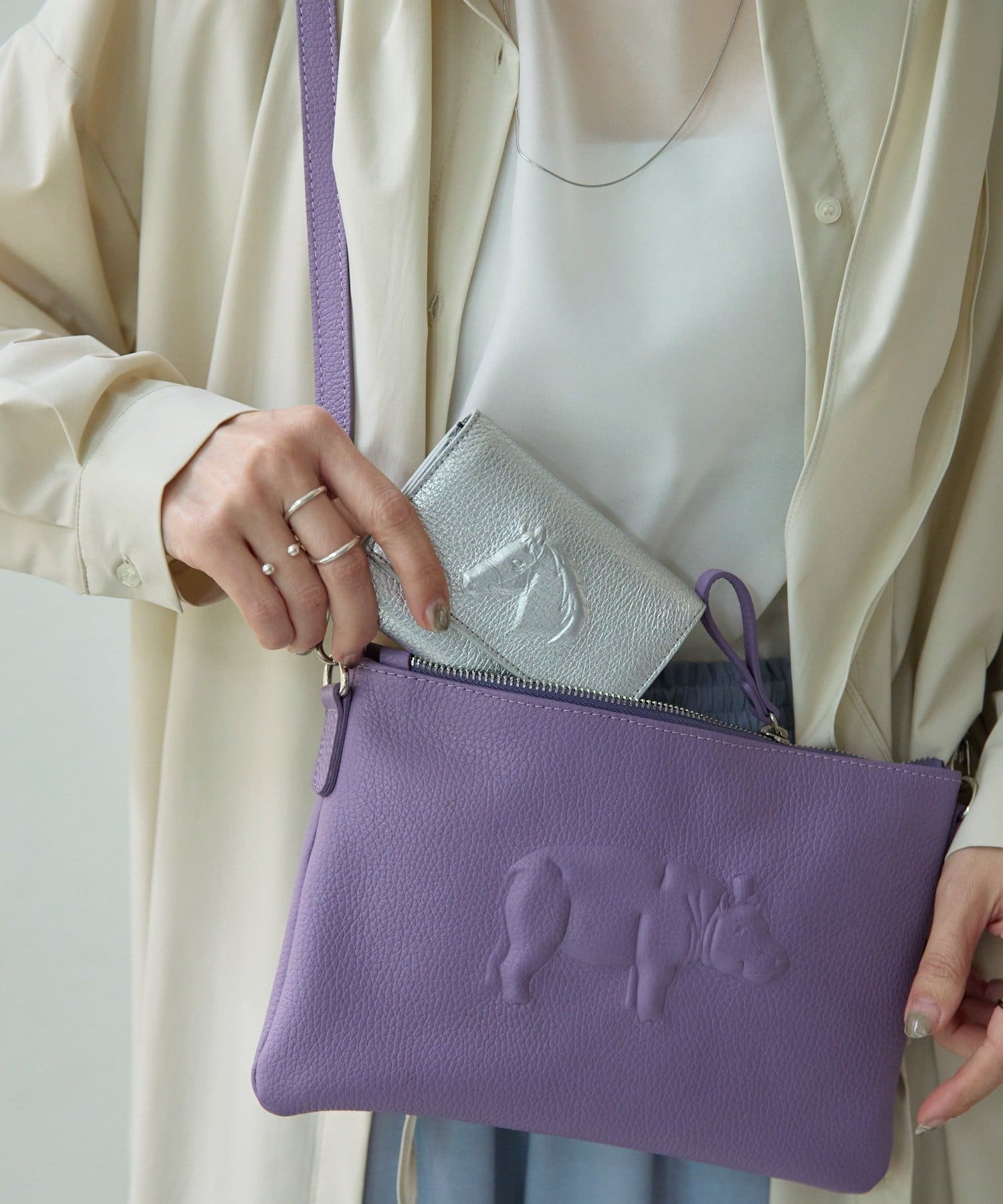 ear PAPILLONNER(イア パピヨネ) 【IOPELLE(イオペレ）】ear別注三つ折り財布